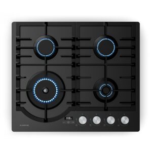 Klarstein Ignito plynová varná doska, 8 kW, liatinové rošty, časovač, regulácia teploty