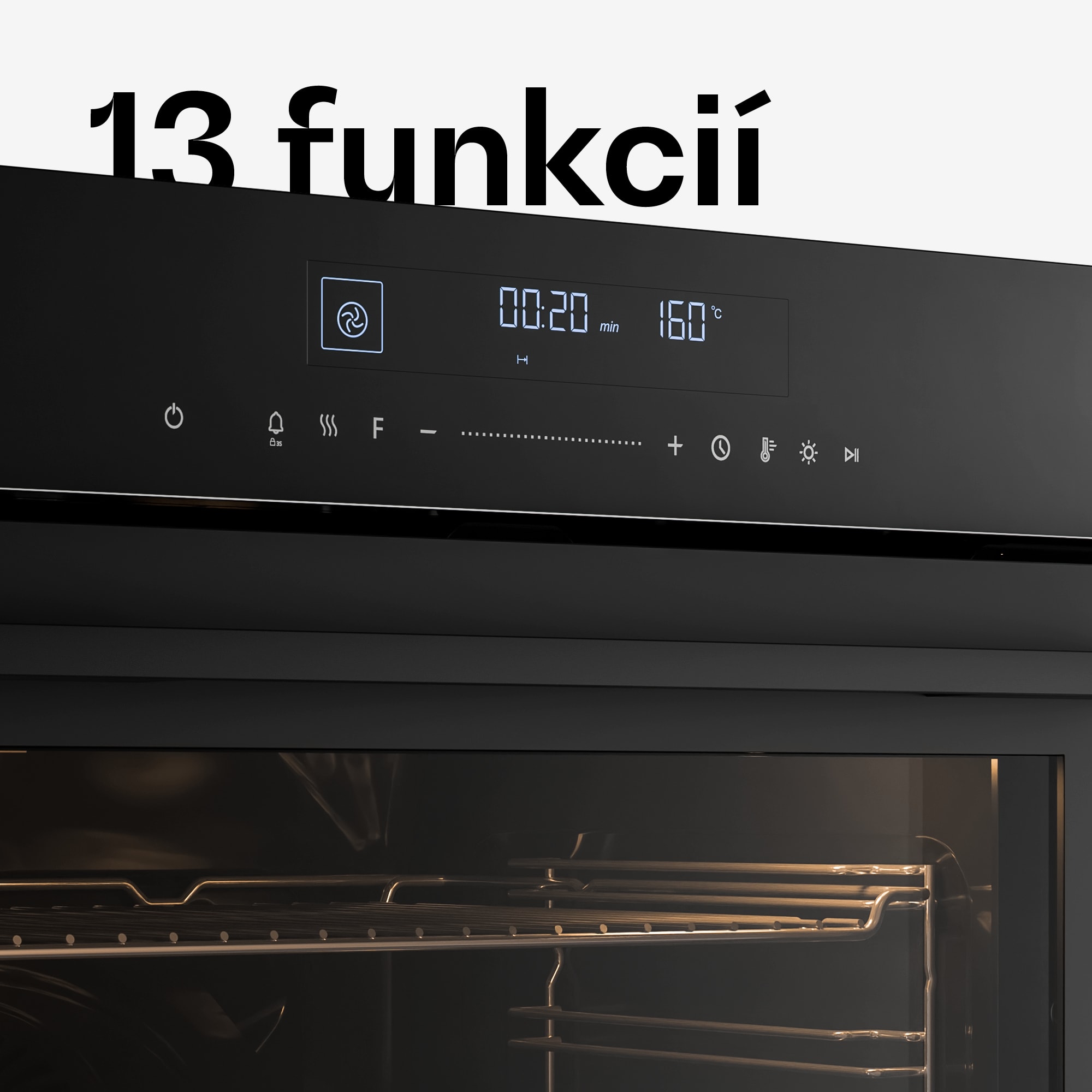 Klarstein Velaire Vstavaná rúra Čierna, 74L, A+, 3160 W, 60 cm – Obrázok 3