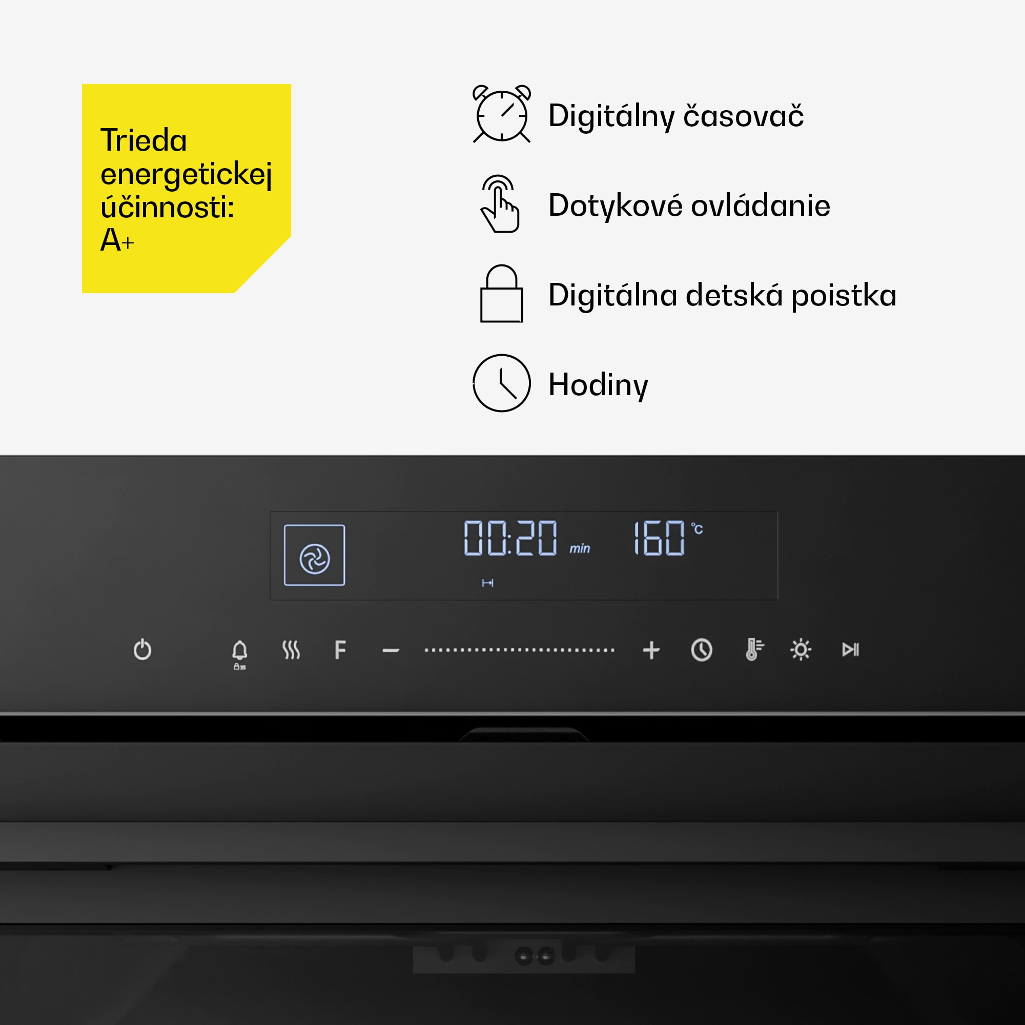 Klarstein Velaire Vstavaná rúra Čierna, 74L, A+, 3160 W, 60 cm – Obrázok 4