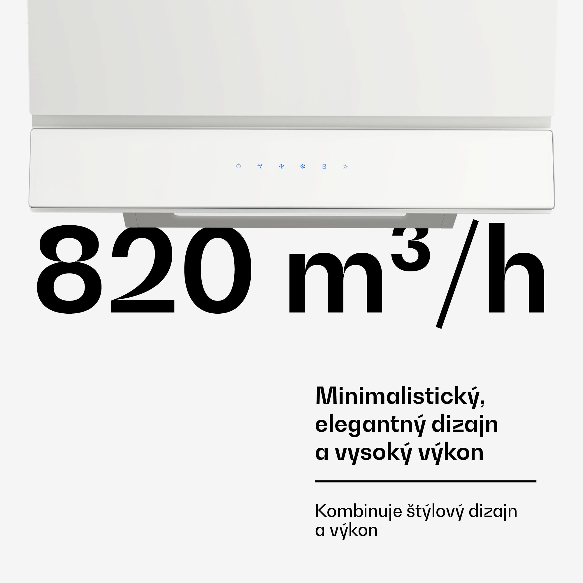 Klarstein Velaire digestor, Elegantný, minimalistický, výkonný, Energetická trieda A++, 820 m³/h, 60 cm – Obrázok 4