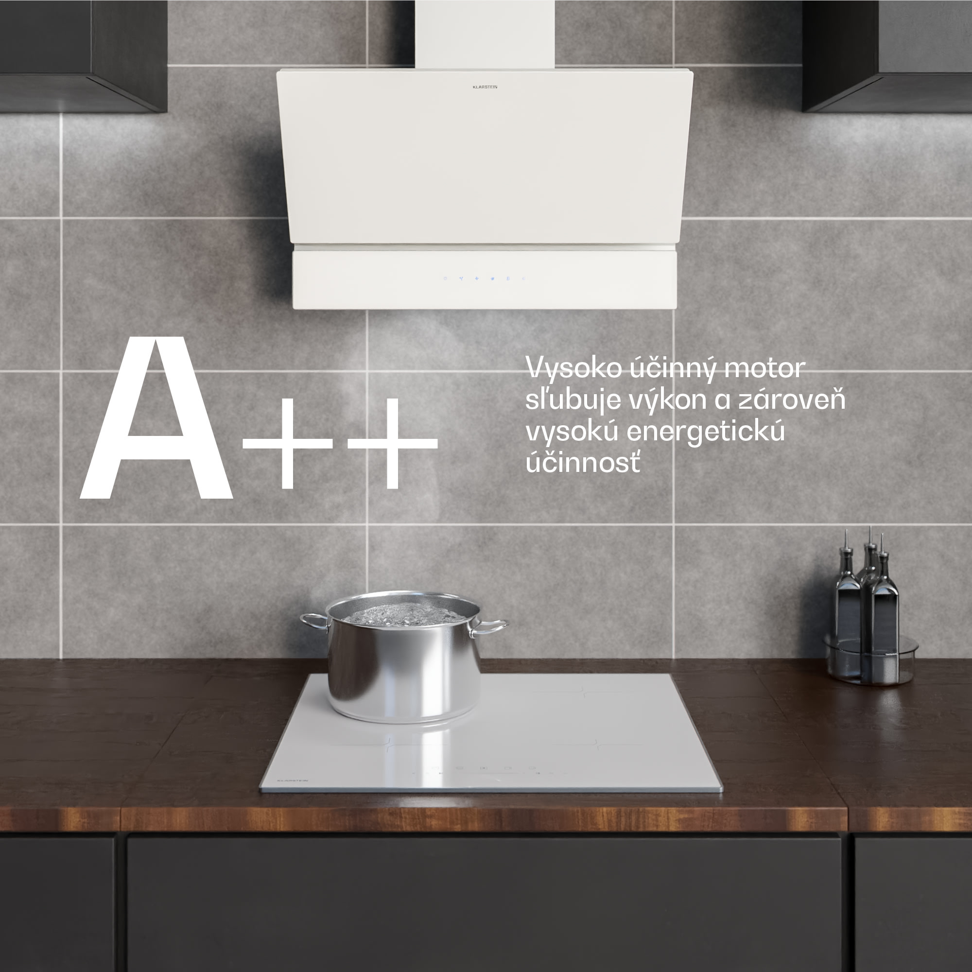 Klarstein Velaire digestor, Elegantný, minimalistický, výkonný, Energetická trieda A++, 820 m³/h, 60 cm – Obrázok 5