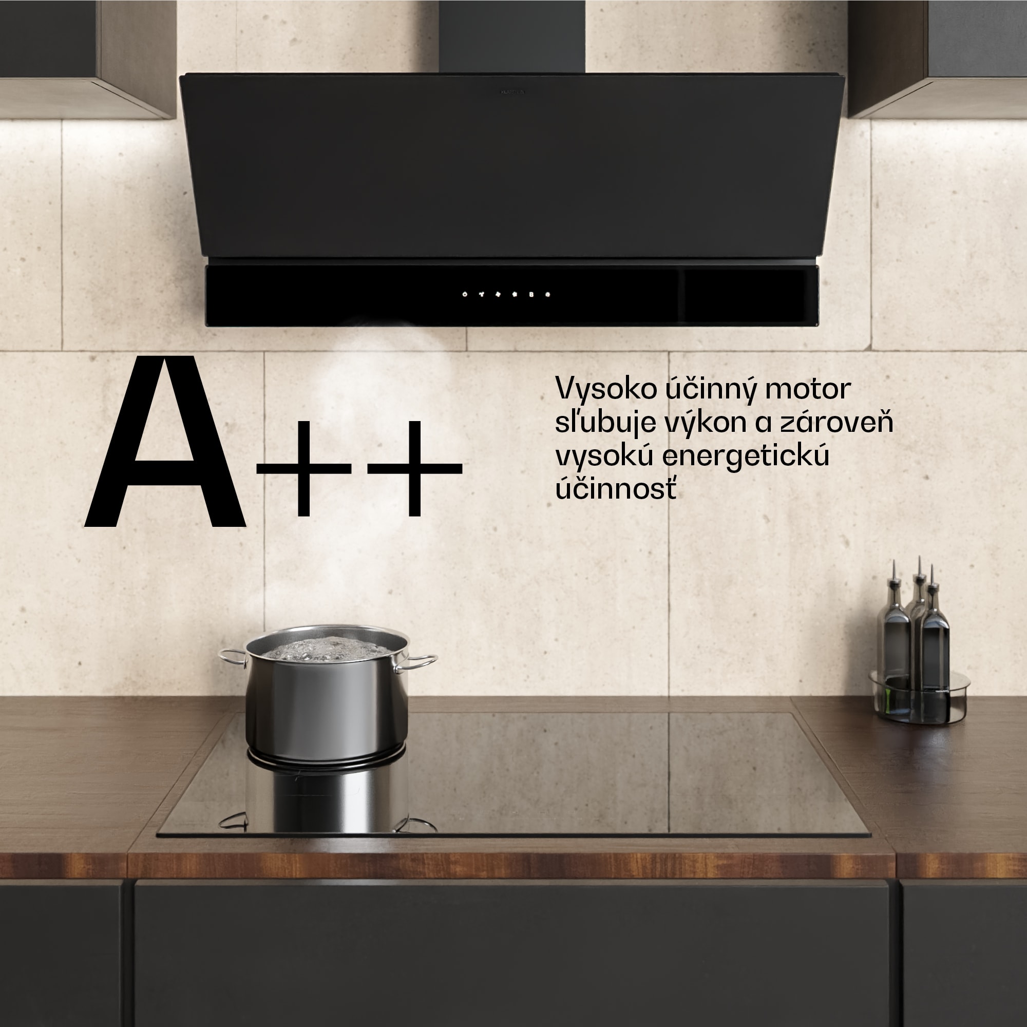 Klarstein Velaire digestor, Elegantný, minimalistický, výkonný, Energetická trieda A++, 820 m³/h, 90 cm – Obrázok 5