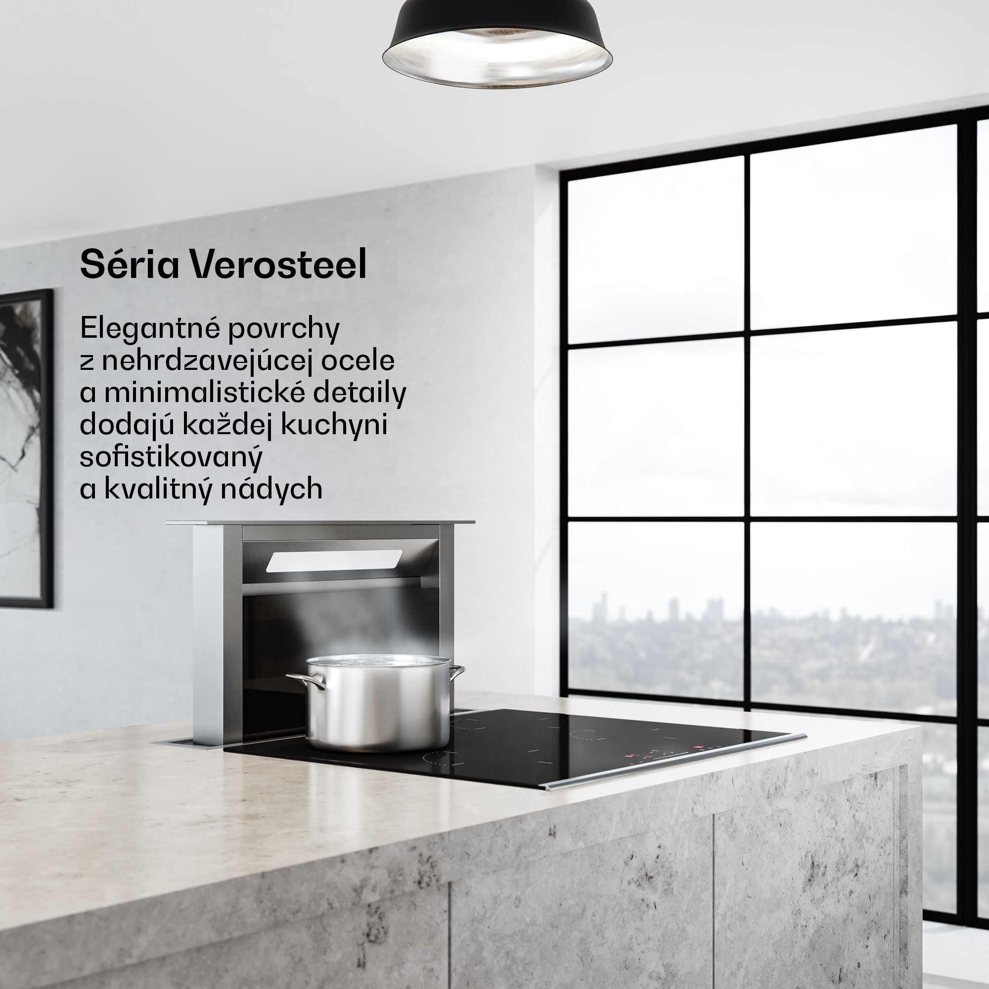 Klarstein Verosteel vstavaný digestor, Minimalistický, výkonný, EEC A++, 853,3 m³/h, 60 cm – Obrázok 2
