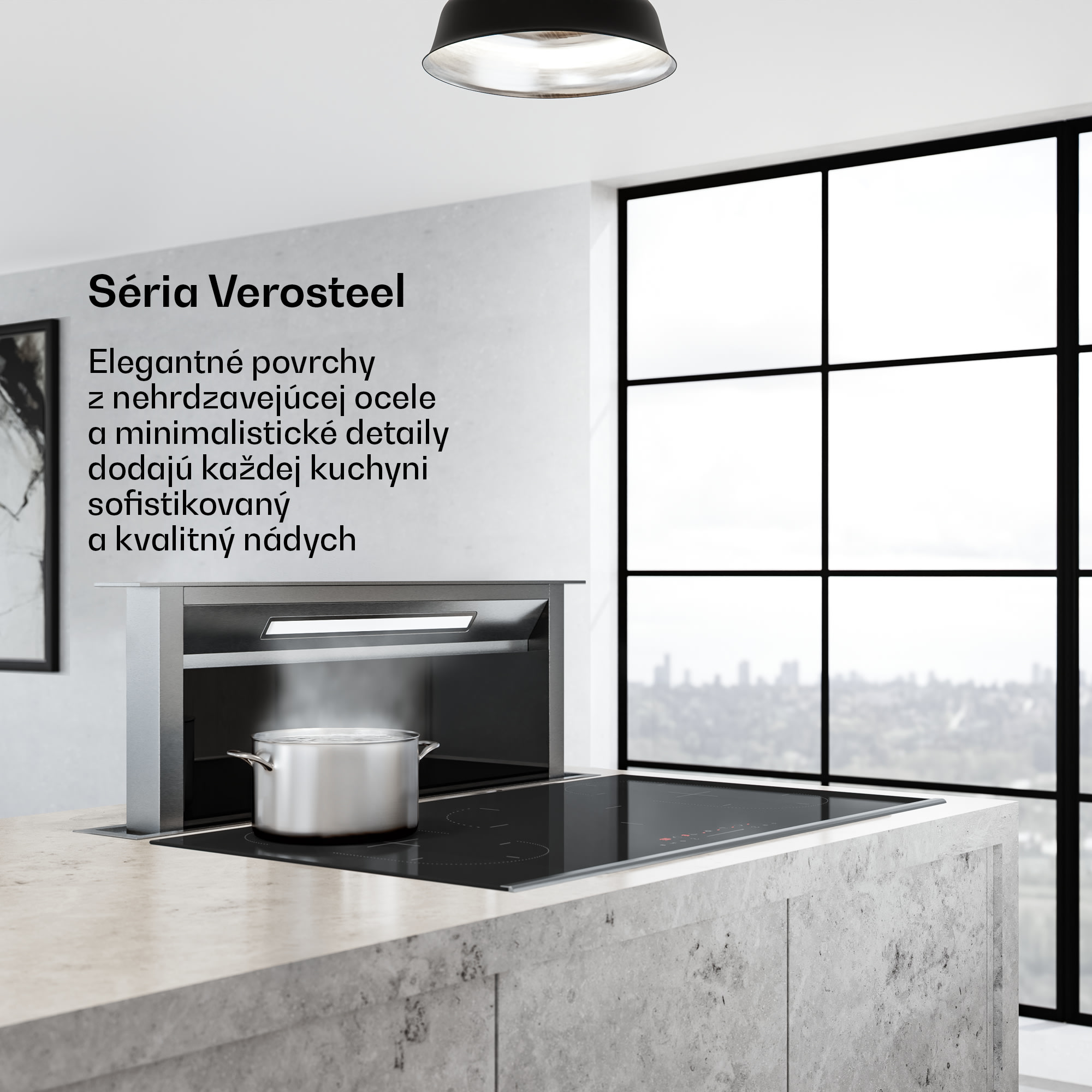 Klarstein Verosteel vstavaný digestor, Minimalistický, výkonný, EEC A++, 906,2 m³/h, 90 cm – Obrázok 2
