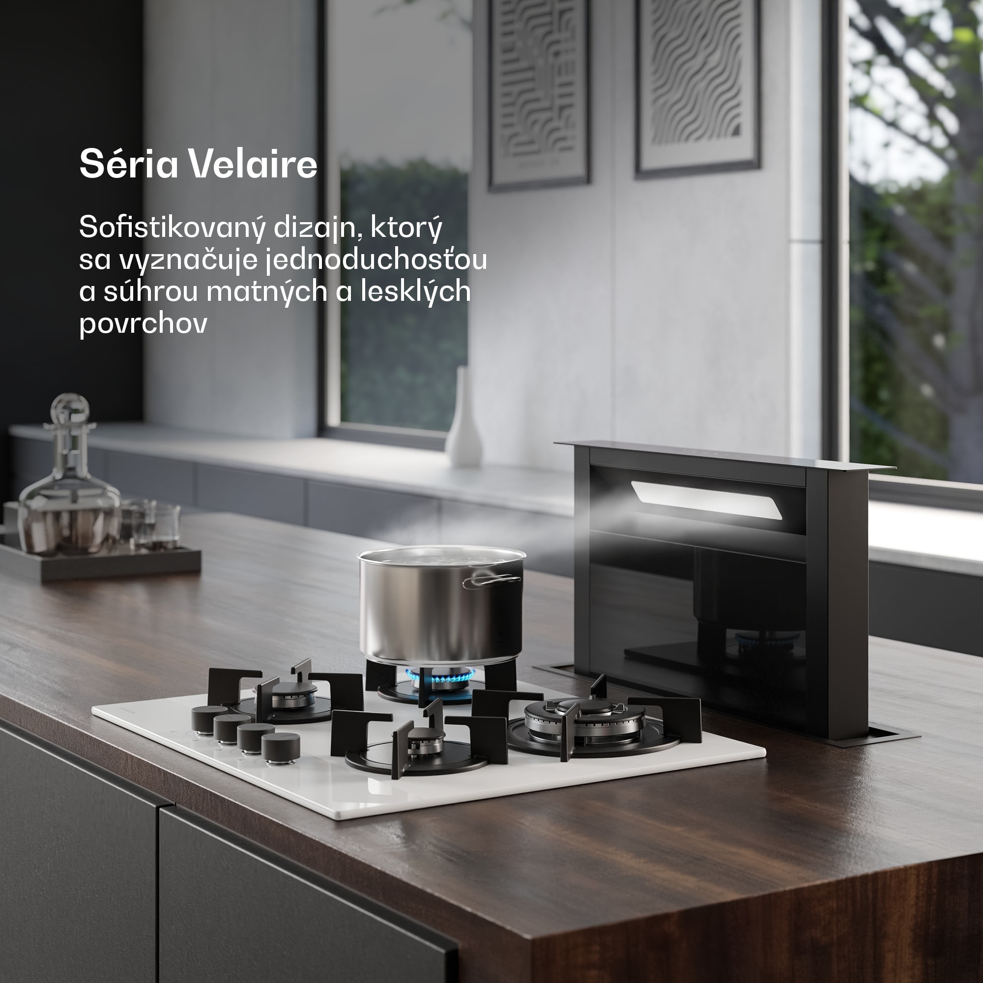 Klarstein Plynová varná doska Velaire, 4-platnička s elektrickým zapaľovaním, kompatibilná so zemným plynom a LPG, 8000W, 60cm – Obrázok 2