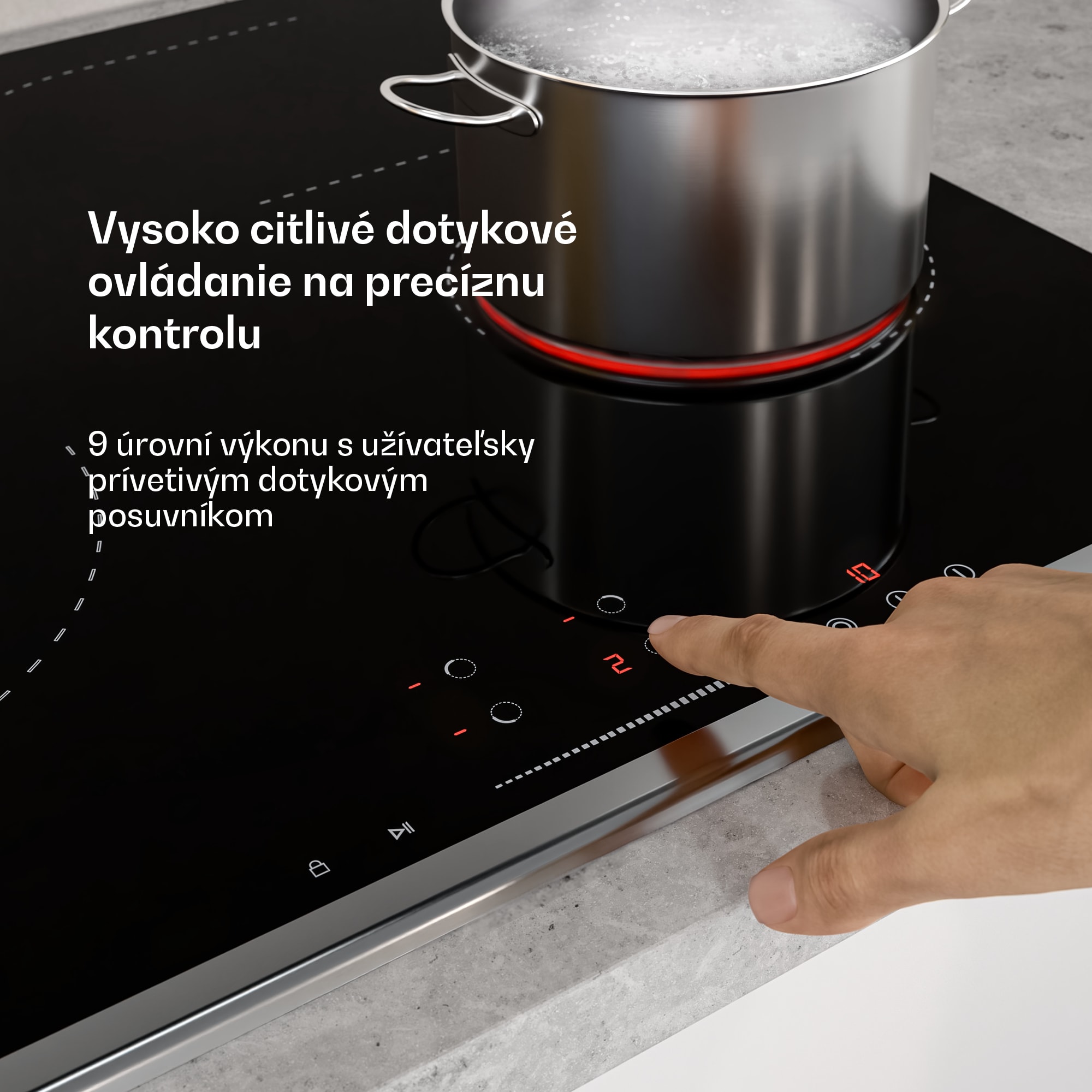 Klarstein Verosteel sklokeramická varná doska | 4 zóny | Minimalistická, Výkonná | 6600 W | 60 cm – Obrázok 5