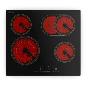 Klarstein Victoria sklokeramická varná doska, 4 zóny, elegantná, nadčasová, 6600 W, 60 cm