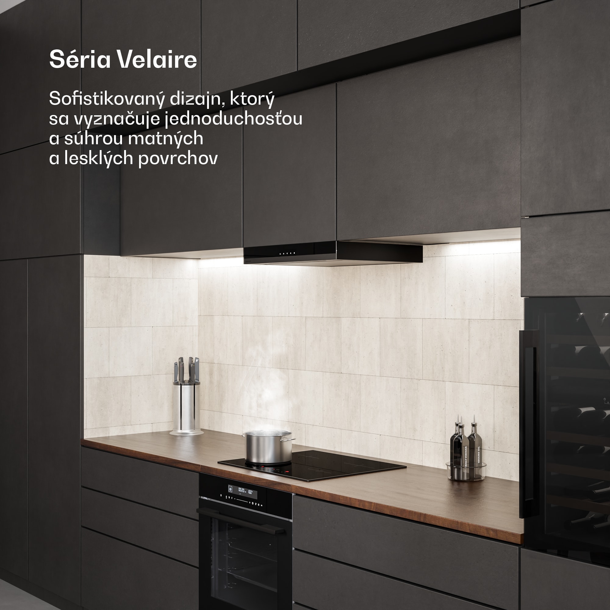 Klarstein Velaire indukčná varná doska, elegantná, minimalistická, výkonná, 4 varné zóny, 7000 W, 60 cm – Obrázok 2