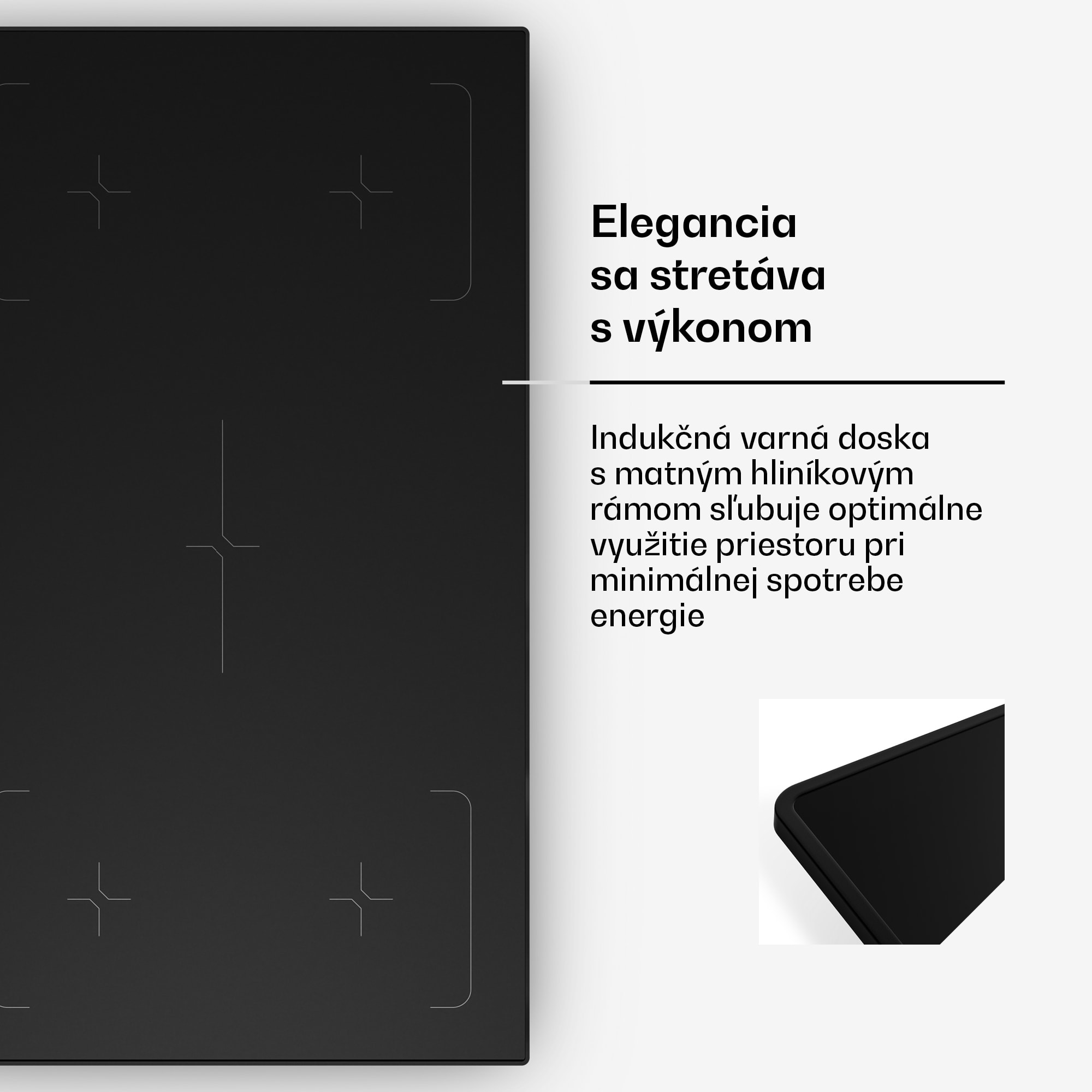 Klarstein Velaire indukčná varná doska, elegantná, minimalistická, výkonná, 5 varných zón, 7200 W, 90 cm – Obrázok 4
