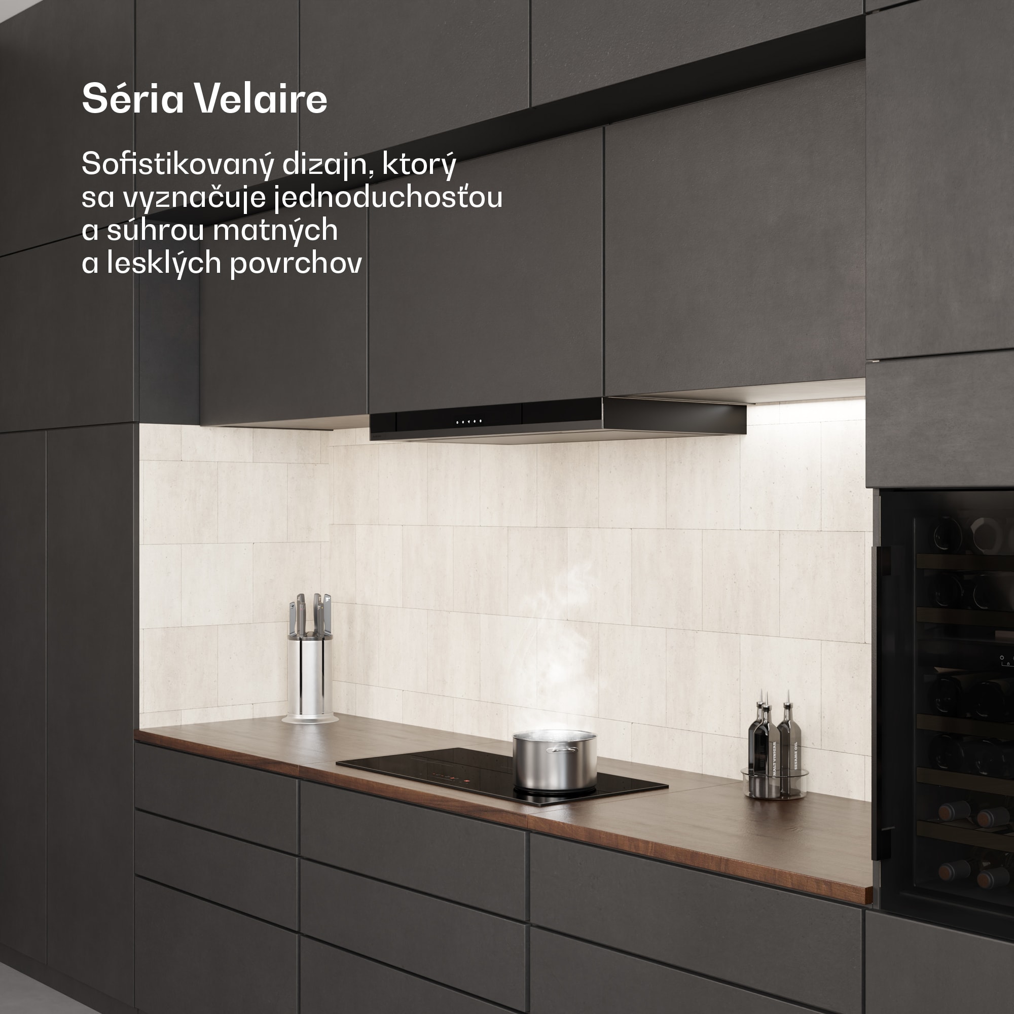 Klarstein Velaire úzka indukčná varná doska, elegantná, minimalistická, výkonná, 3 varné zóny, 5500 W, 80 cm – Obrázok 2