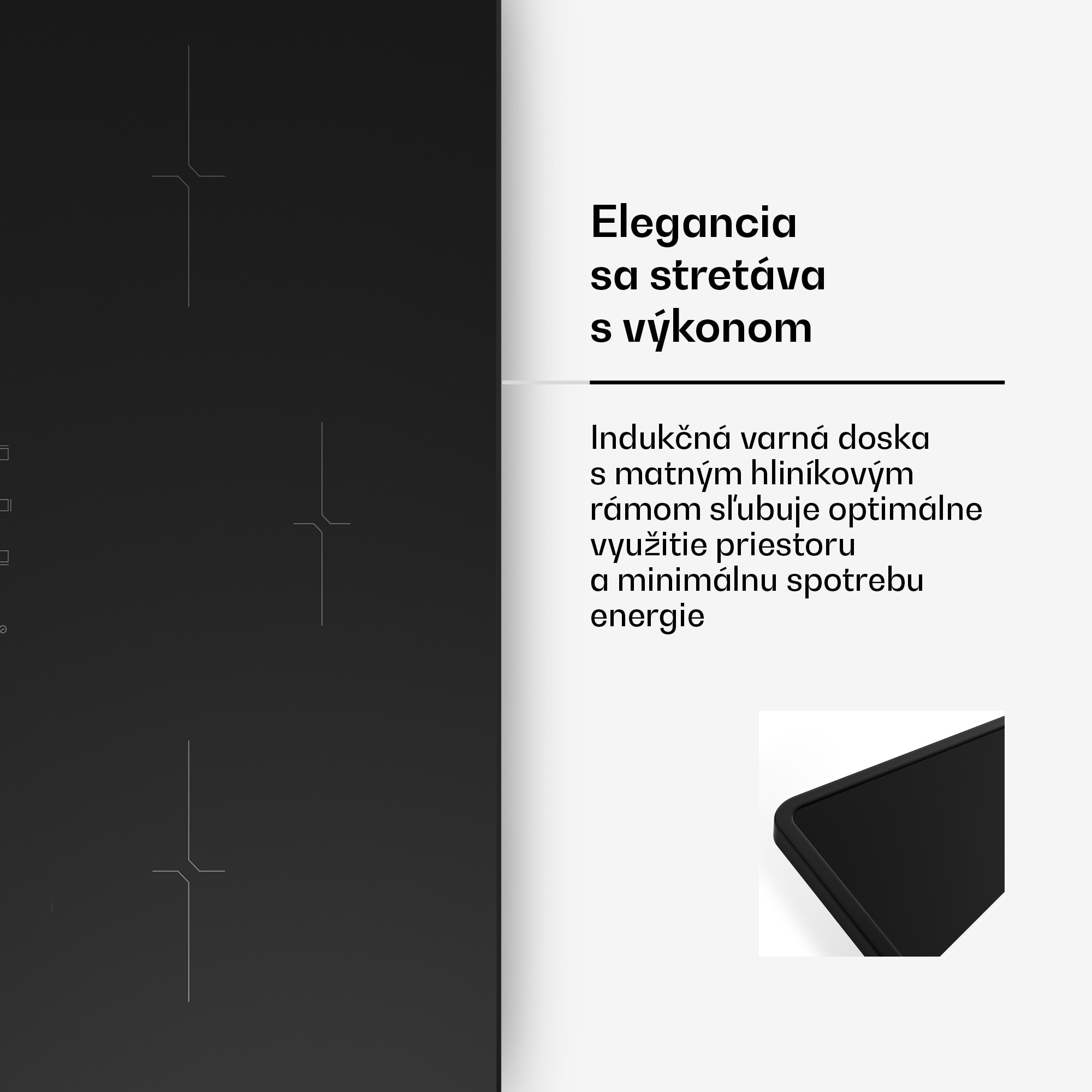 Klarstein Velaire úzka indukčná varná doska, elegantná, minimalistická, výkonná, 3 varné zóny, 5500 W, 80 cm – Obrázok 4