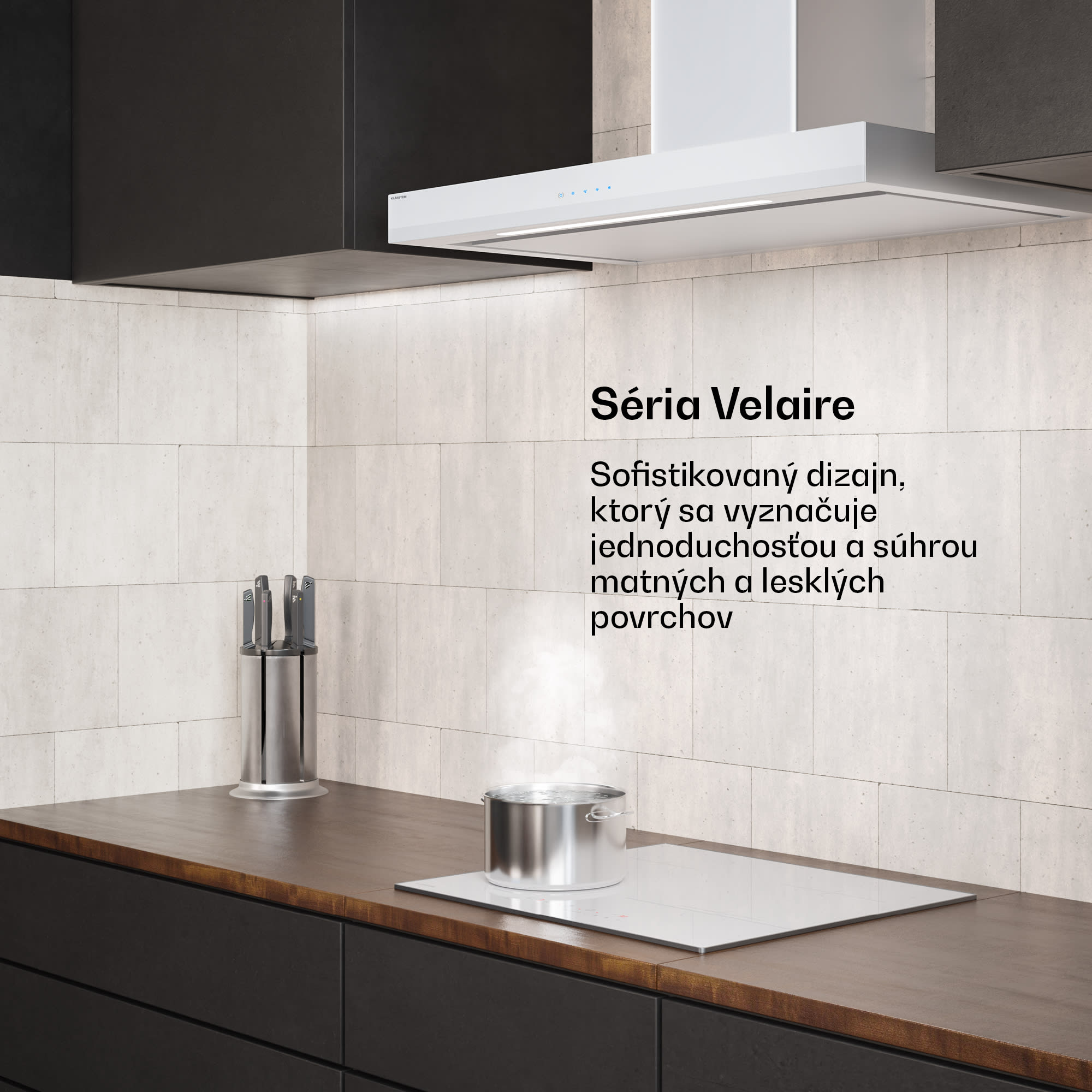 Klarstein Velaire digestor, Elegantný, minimalistický, výkonný, Energetická trieda A++, 595 m³/h, 90 cm – Obrázok 2