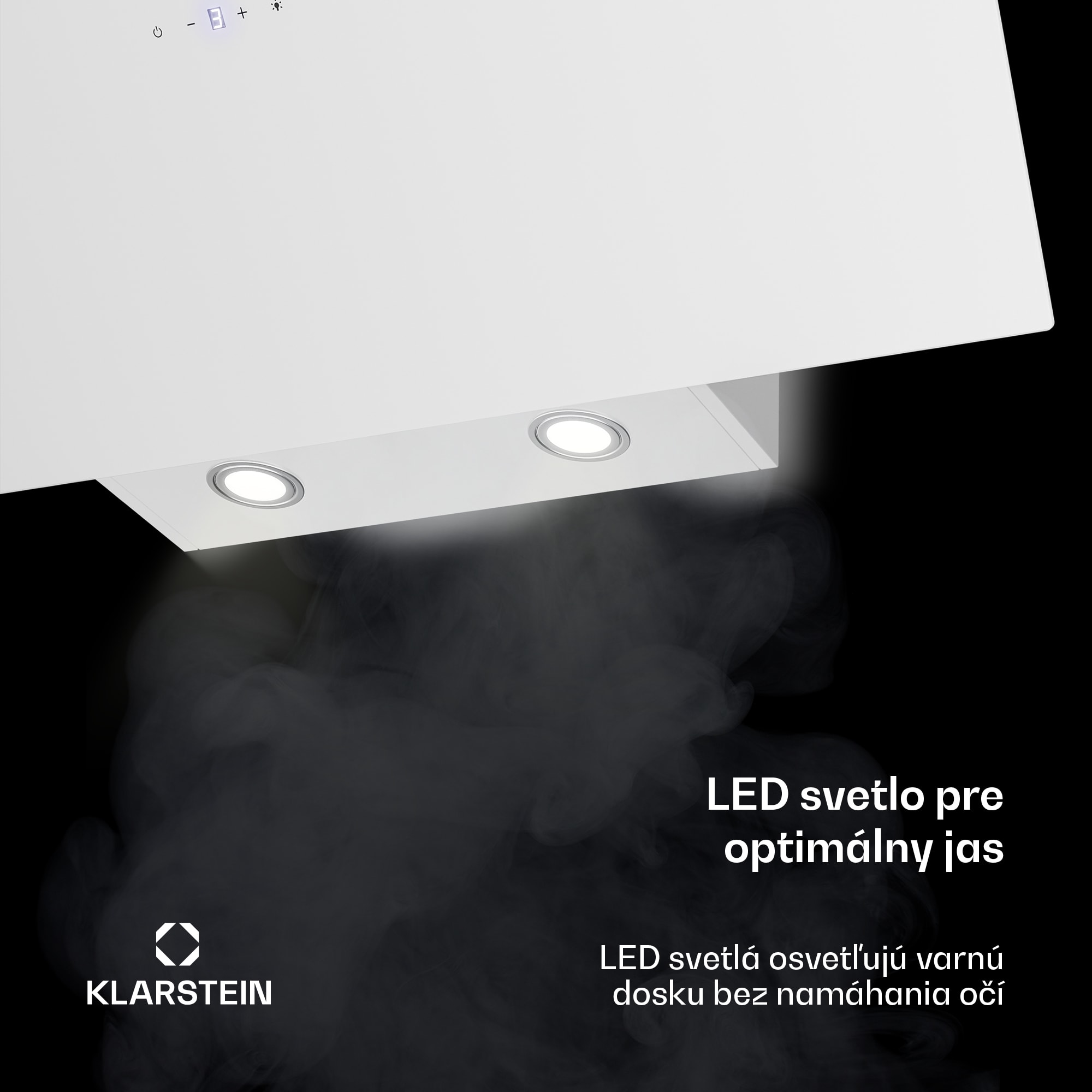 Klarstein Laurel šikmý digestor | režim odsávania vzduchu a recirkulácie | bezpečnostné sklo | 417 m³/h | 90 cm – Obrázok 5