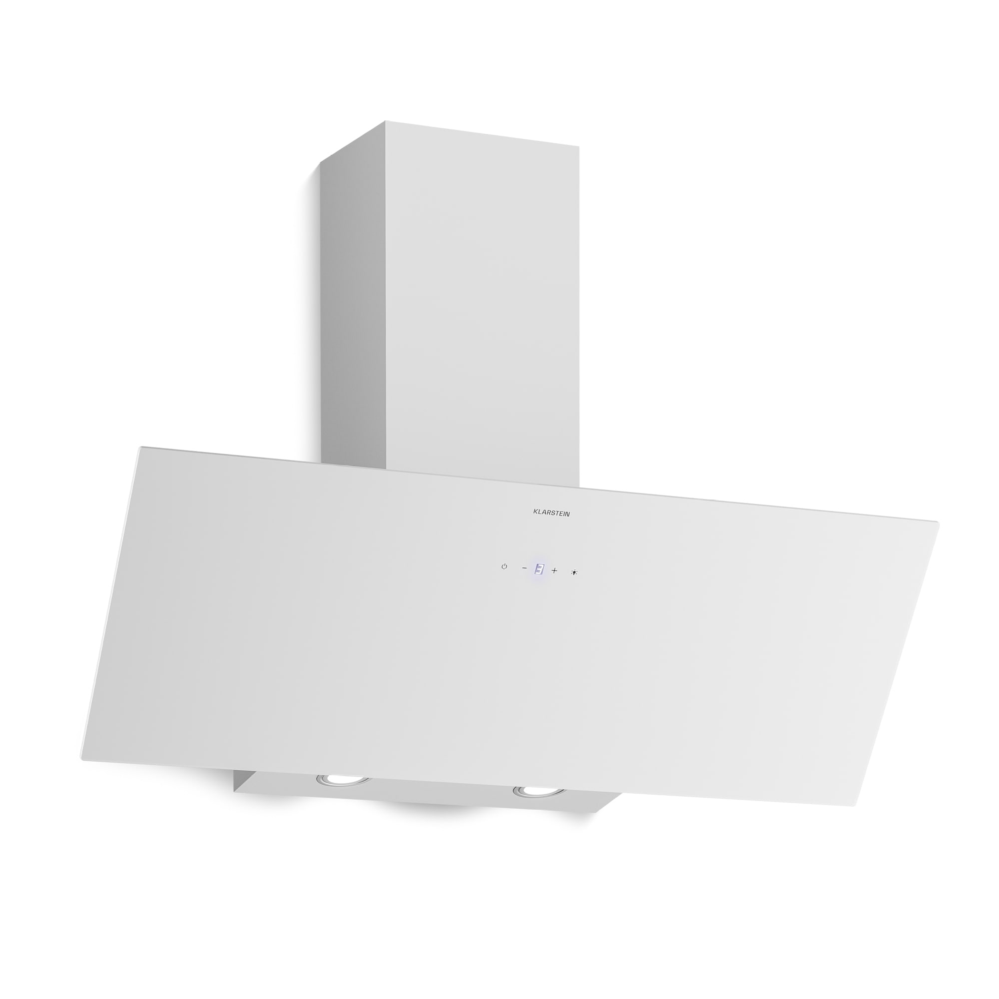 Klarstein Laurel šikmý digestor | režim odsávania vzduchu a recirkulácie | bezpečnostné sklo | 417 m³/h | 90 cm