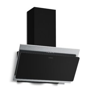 Klarstein Alessia šikmý digestor | režim odsávania vzduchu a recirkulácie | nehrdzavejúca oceľ | 404 m³/h | 60 cm