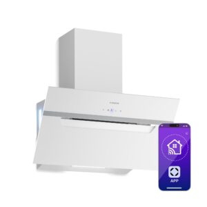 Klarstein BigBite šikmý digestor | režim odsávania vzduchu a recirkulácie | bezpečnostné sklo | 417 m³/h | 60 cm