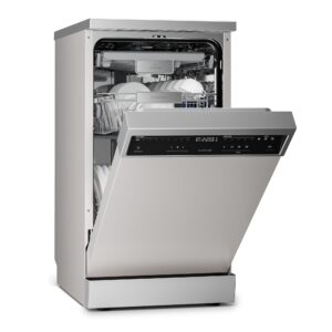 Klarstein Voľne stojaca umývačka riadu Verosteel | Minimalistická, kompaktná, elegantná | EEC B | 45 cm