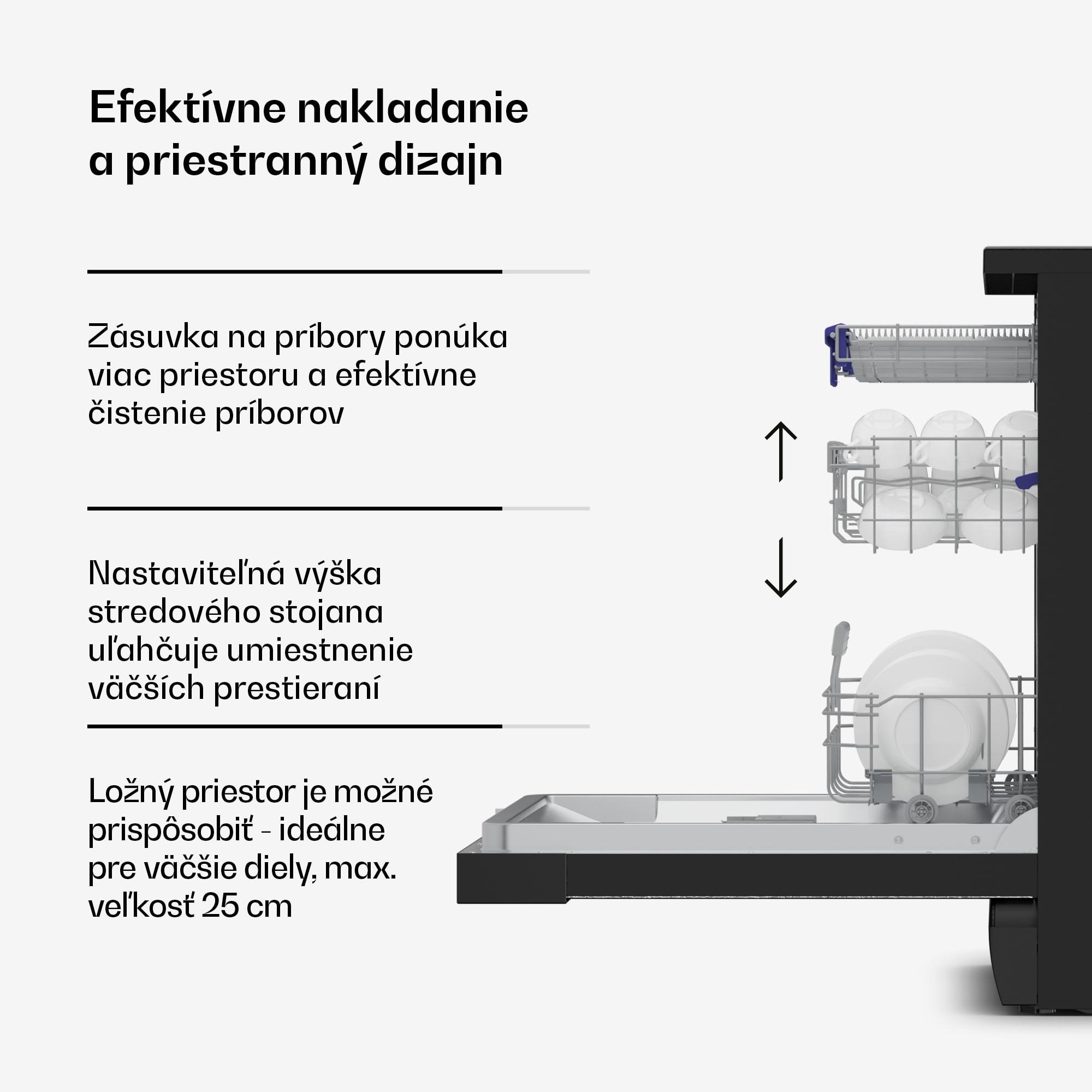 Klarstein Velaire voľne stojaca umývačka riadu | Minimalistická, elegantná, výkonná | EEC A | 60 cm – Obrázok 5