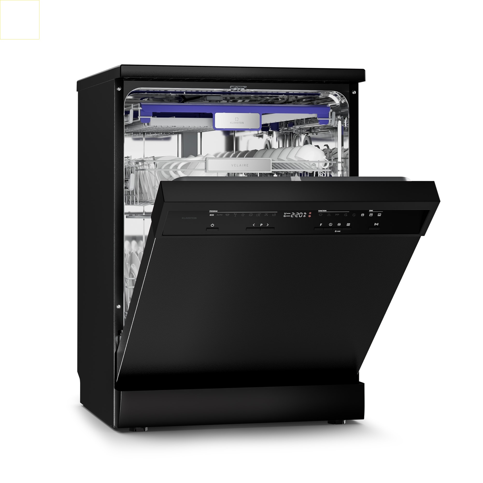 Klarstein Velaire voľne stojaca umývačka riadu | Minimalistická, elegantná, výkonná | EEC A | 60 cm
