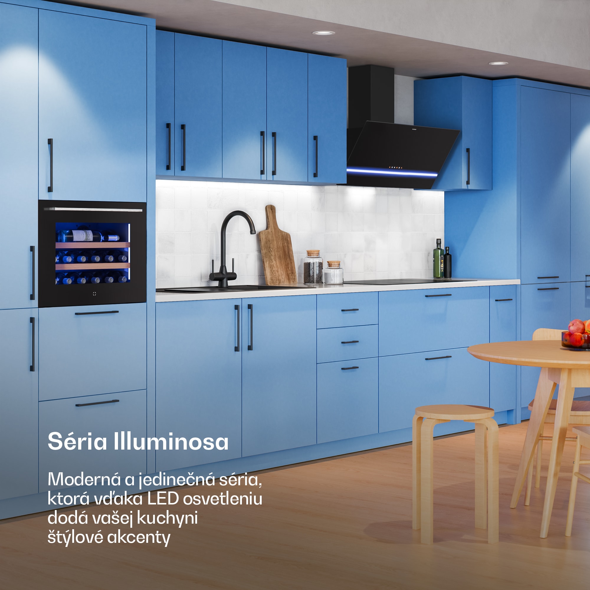 Klarstein Illuminosa šikmý digestor | Režim odsávania a recirkulácie | Minimalistický | 818 m³/h | 90 cm – Obrázok 2