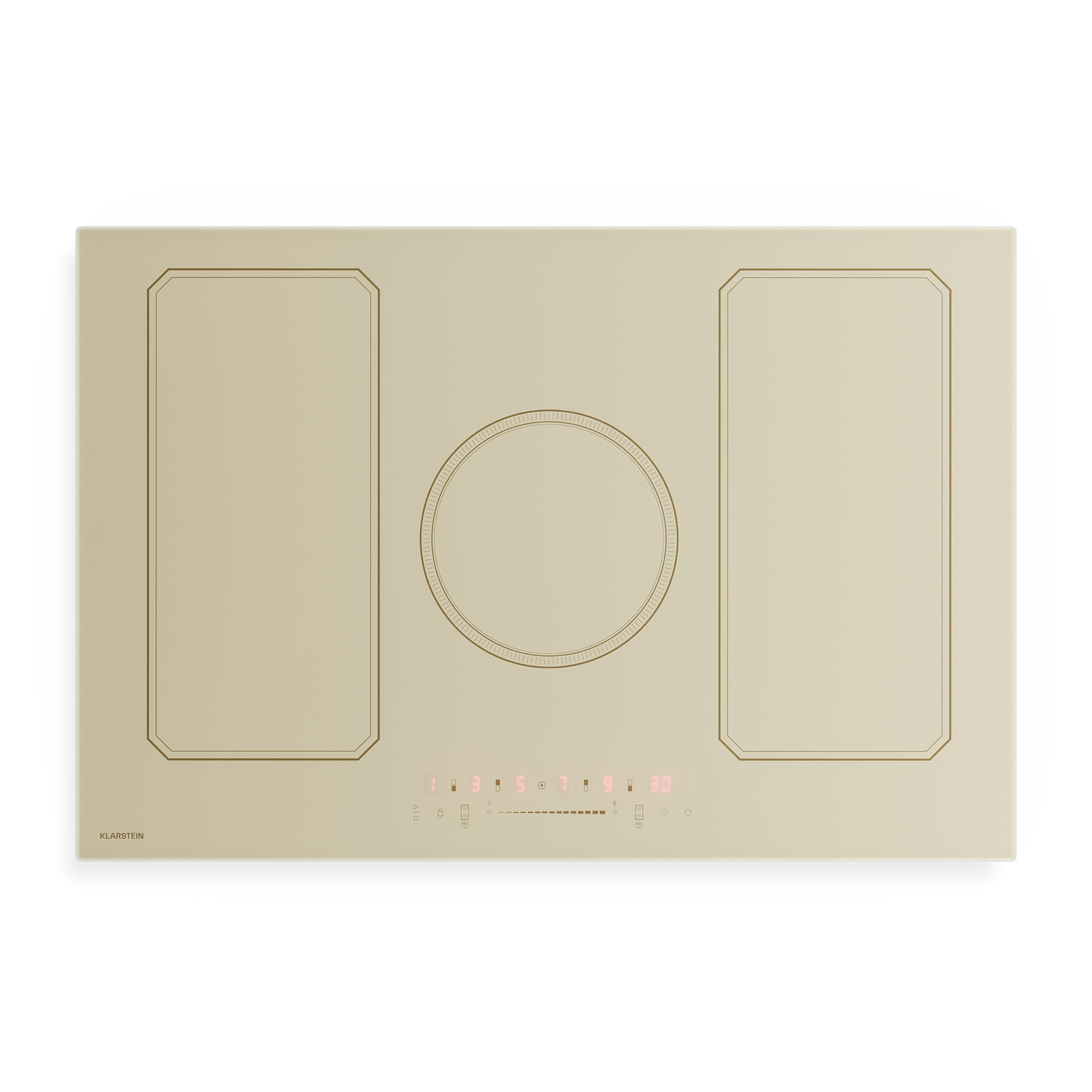Klarstein Victoria indukčná varná doska | 5 varných zón | retro estetika | 11500 W | 77 cm