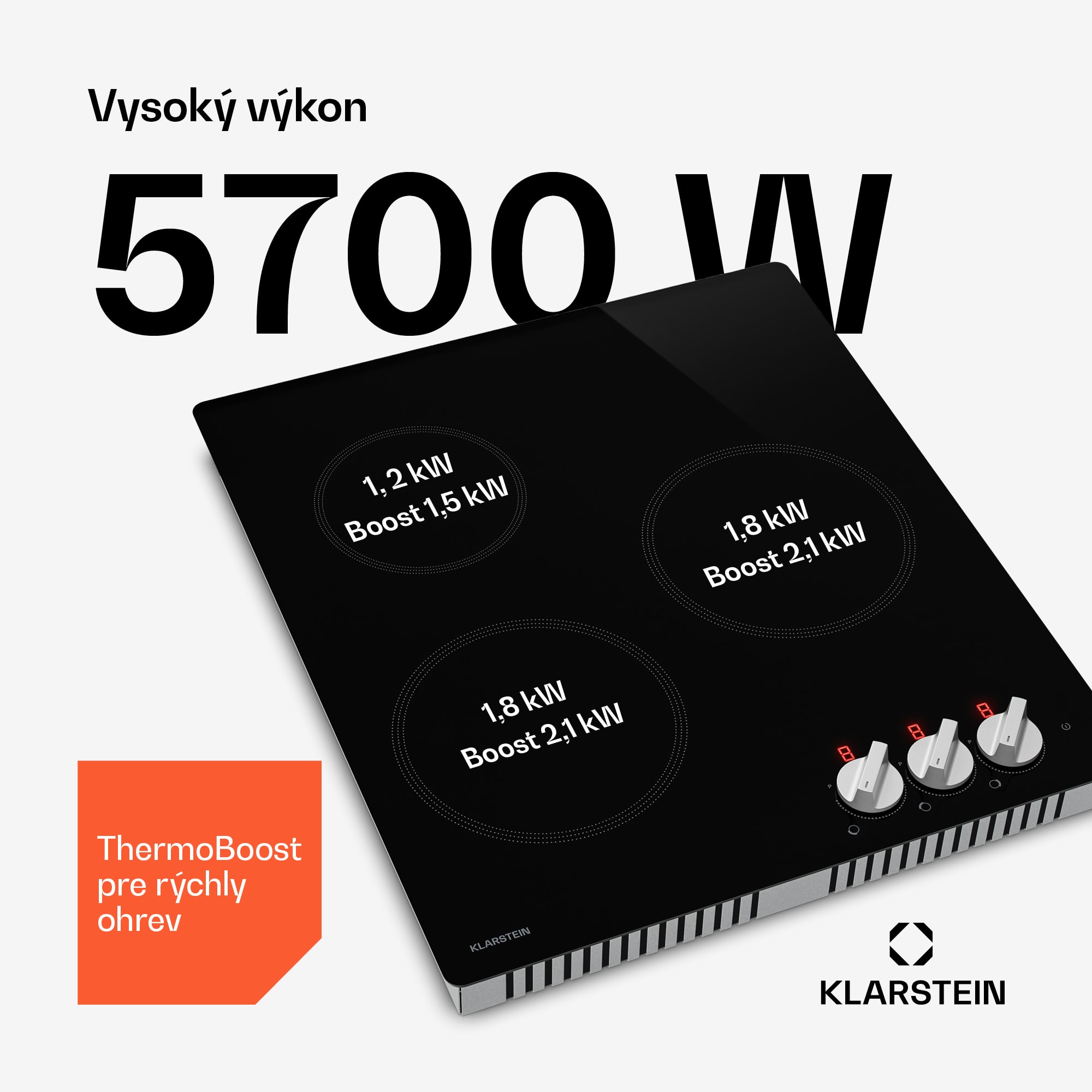 Klarstein Kochheld indukčná varná doska | Elegantná a výkonná | 3 varné zóny | 5700 W | 45 cm – Obrázok 3