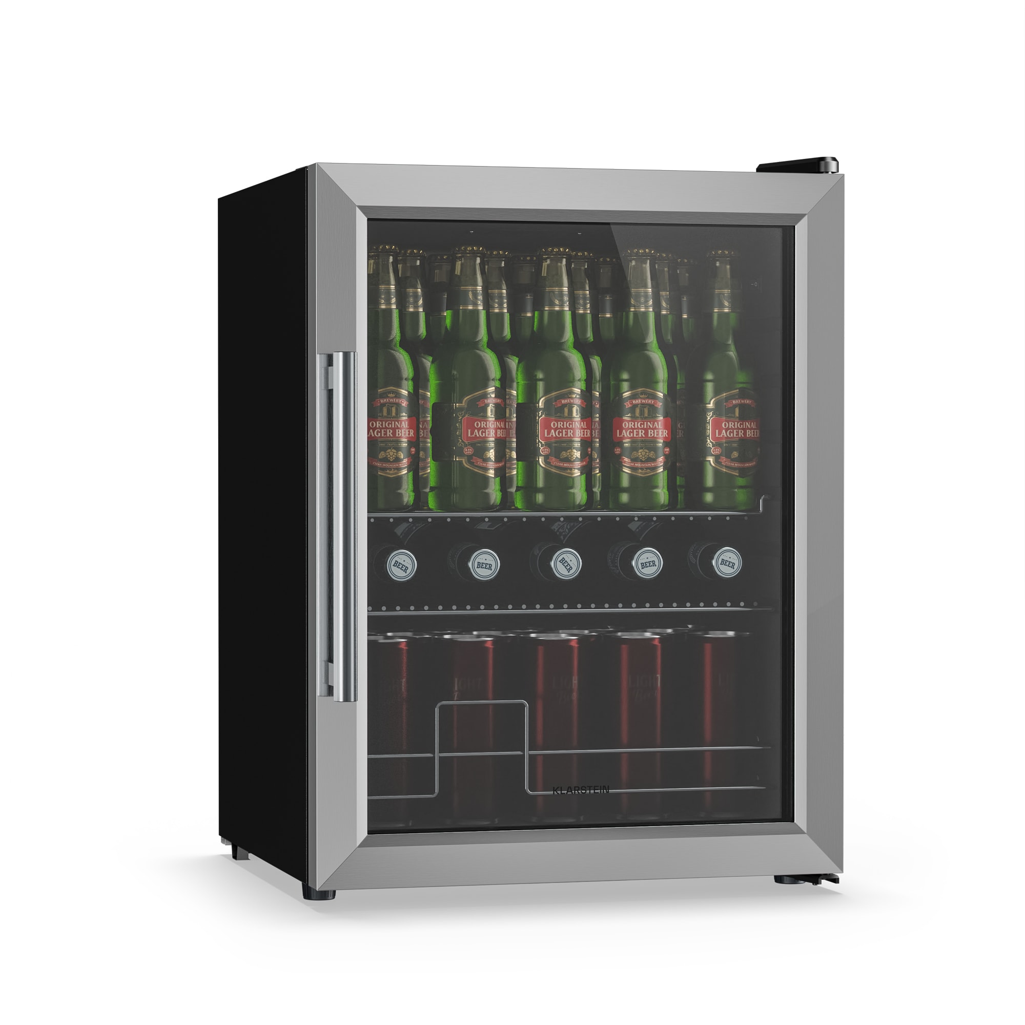Klarstein Beersafe chladnička na nápoje so sklenenými dverami | 64 x 48 cm | Vnútorné LED osvetlenie