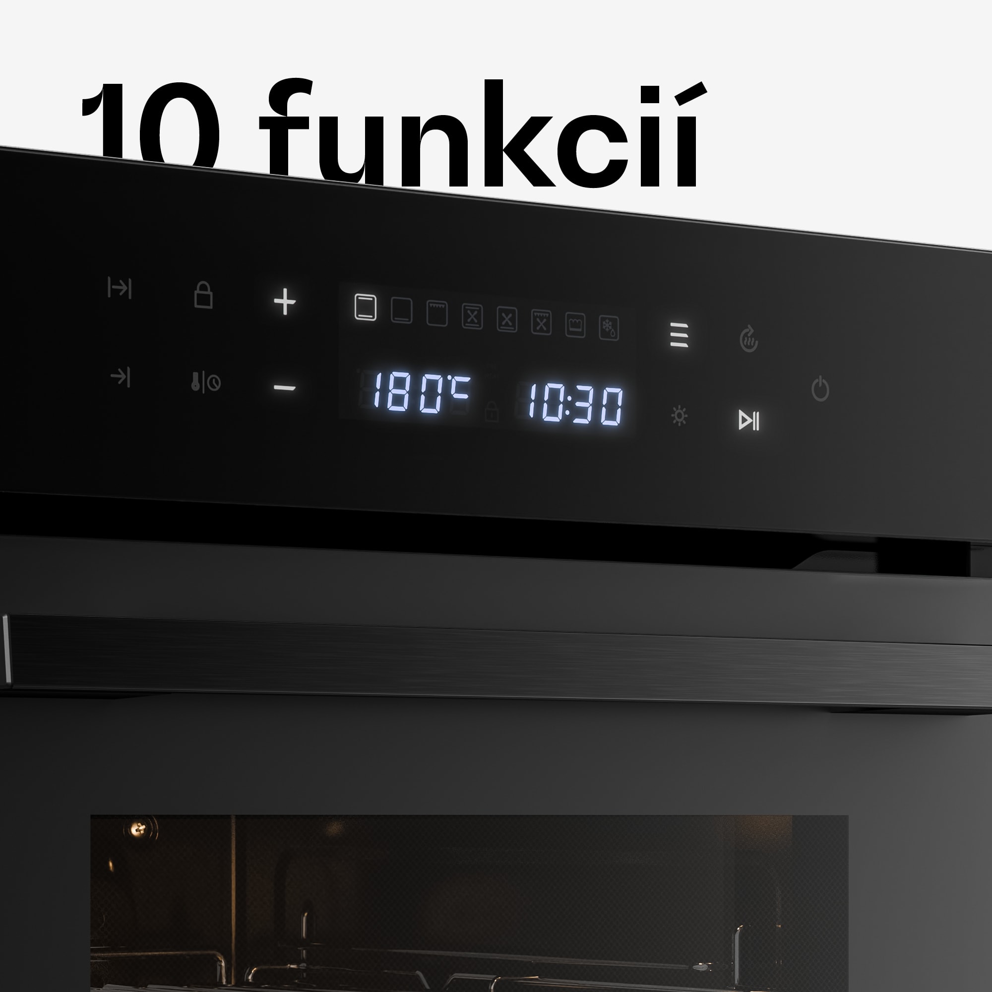 Klarstein Velaire vstavaná rúra | 49 l | energetická trieda A | 2350 W | čierna | 45 cm – Obrázok 3