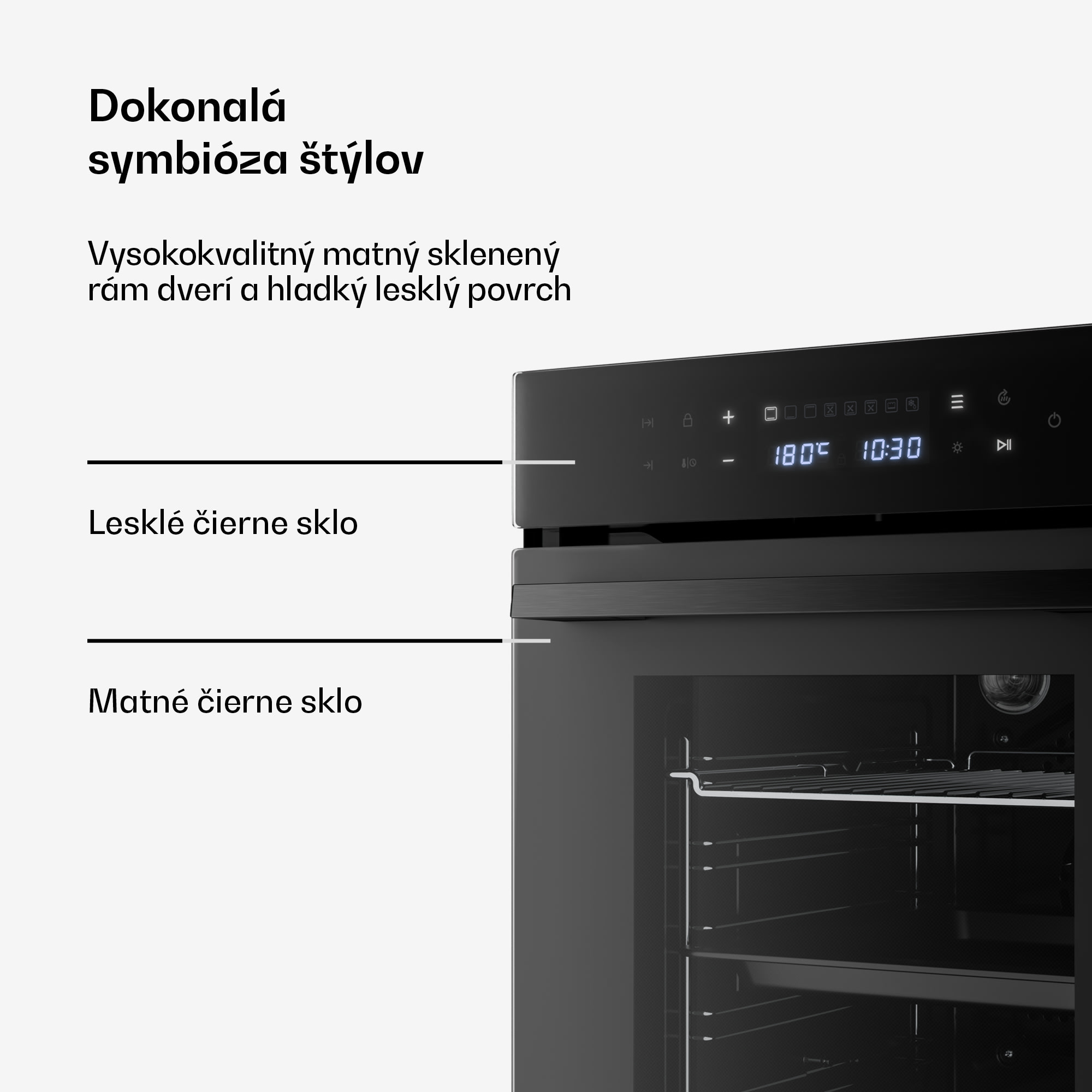 Klarstein Velaire vstavaná rúra | 49 l | energetická trieda A | 2350 W | čierna | 45 cm – Obrázok 5