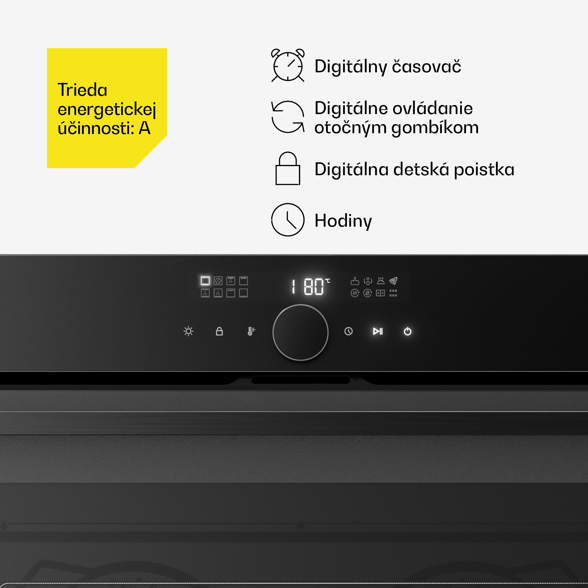 Klarstein Velaire vstavaná rúra | 90 cm | 127 litrov | Trieda energetickej účinnosti A – Obrázok 4