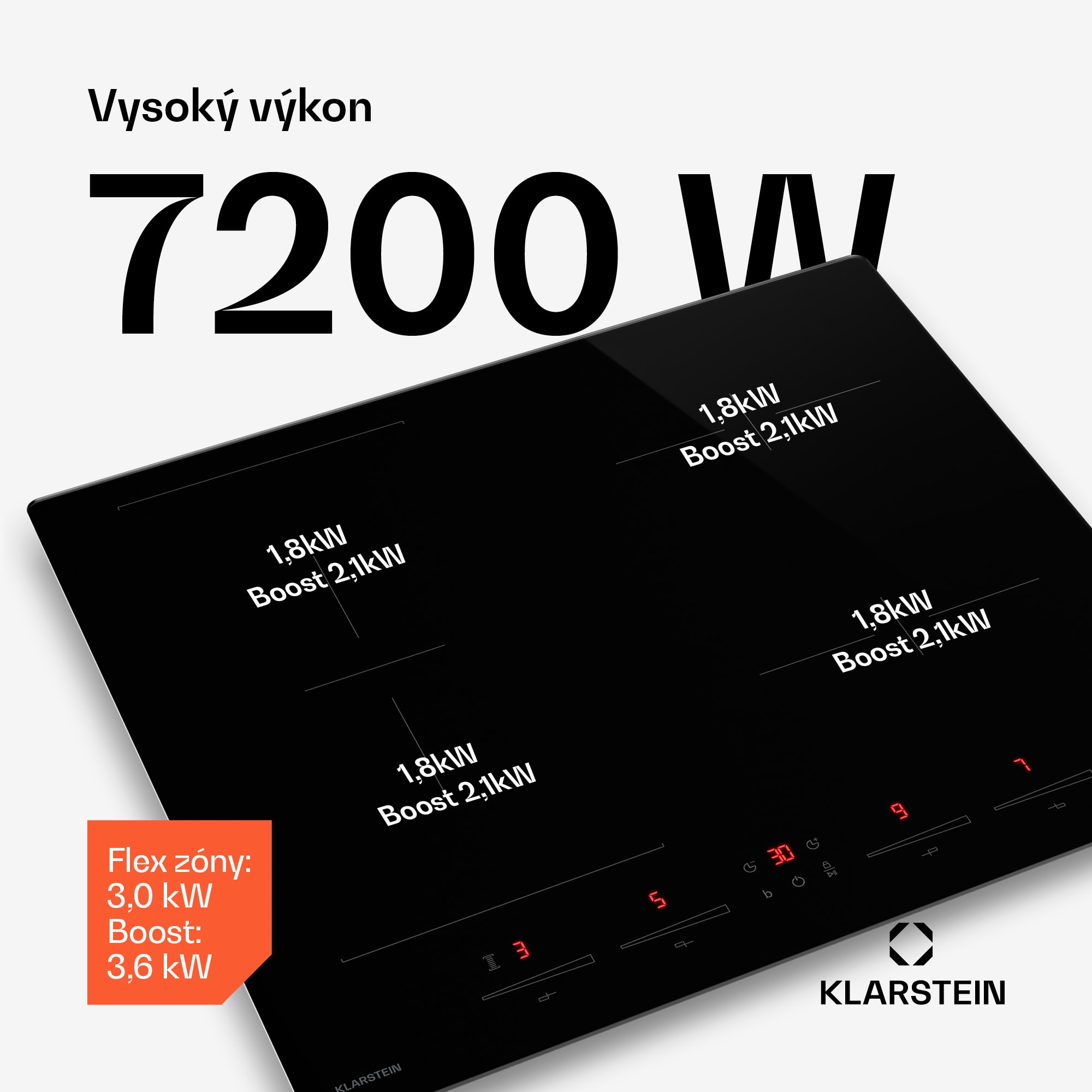Klarstein HaloSync indukčná varná doska s digestorom | 4 varné zóny | 8400 W | 632 m³/h | 60 cm – Obrázok 3