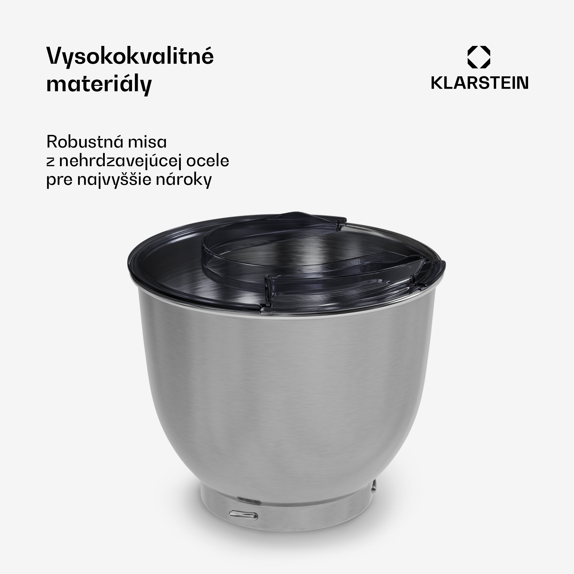 Klarstein Bella Evo/Bella Pico misa na miešanie | nehrdzavejúca oceľ | 5 litrov | 0,6 kg cesta | vhodná do umývačky riadu – Obrázok 4