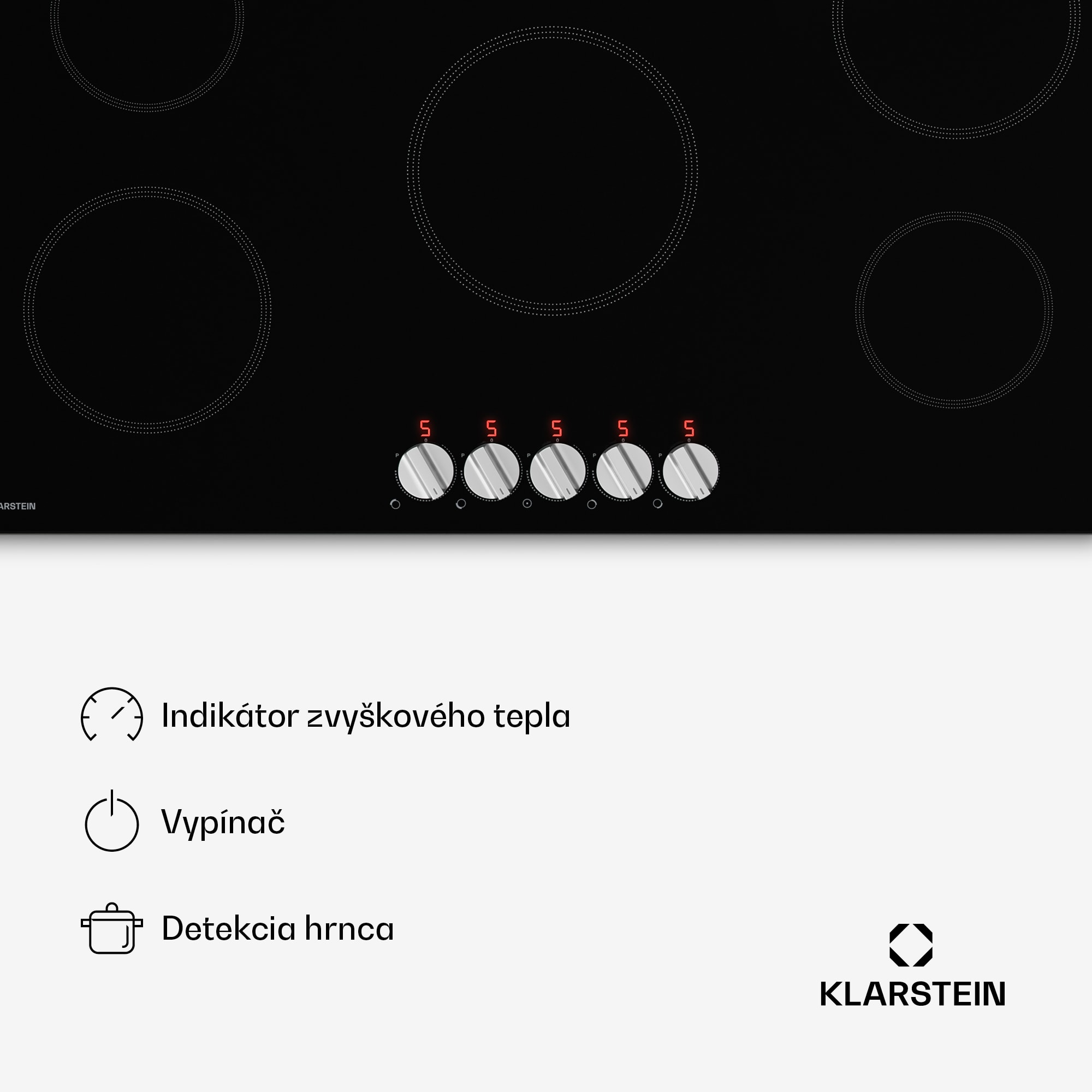 Klarstein Kochheld indukčná varná doska | Elegantná a výkonná | 5 varných zón | 8700 W | 90 cm – Obrázok 5