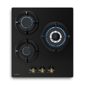 Klarstein Victoria plynová varná doska | 3 hliníkové horáky | kompatibilné so zemným plynom a LPG | 6050 W | 45 cm