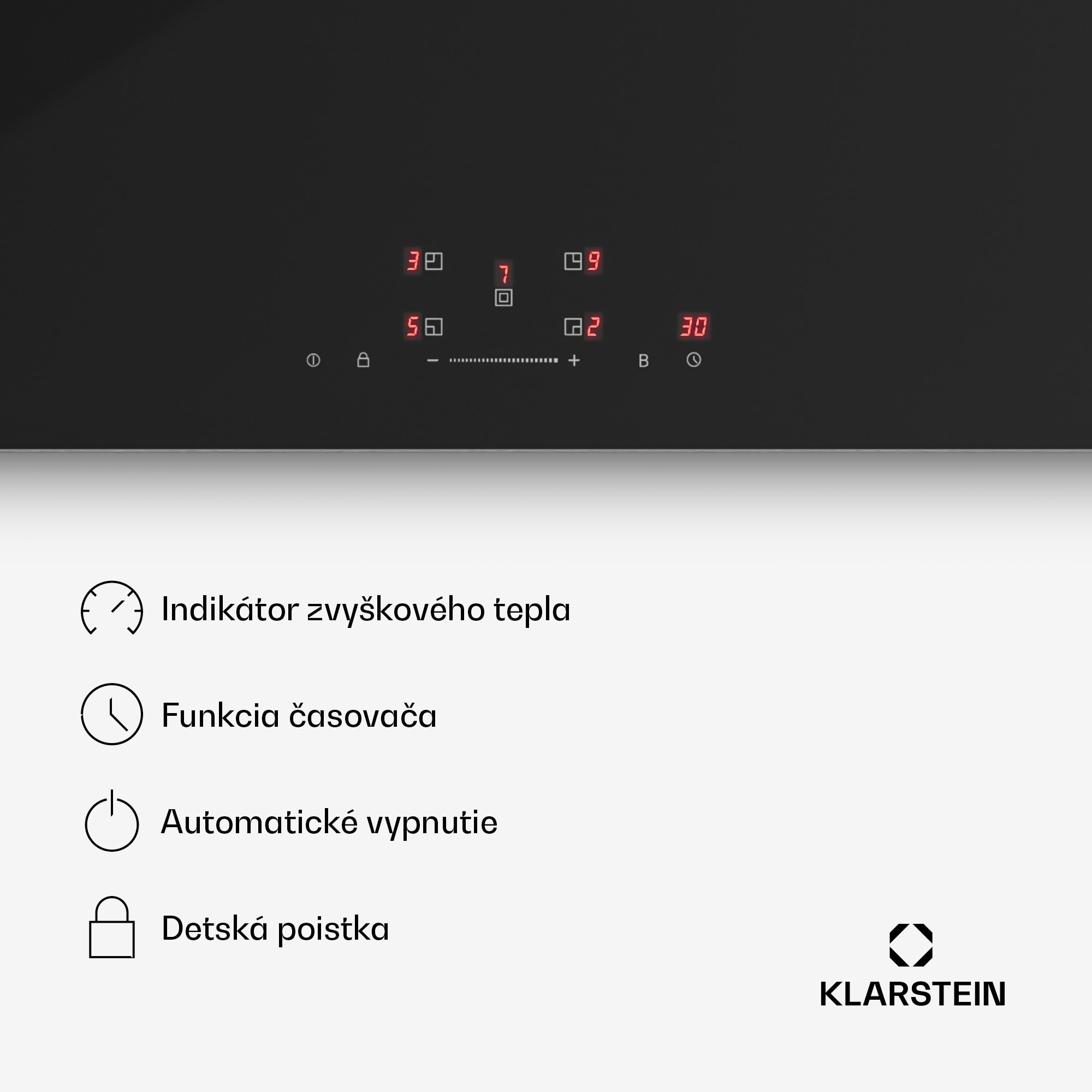Klarstein PowerGlide indukčná varná doska | Moderná a výkonná | 5 varných zón | 9800 W | 90 cm – Obrázok 5