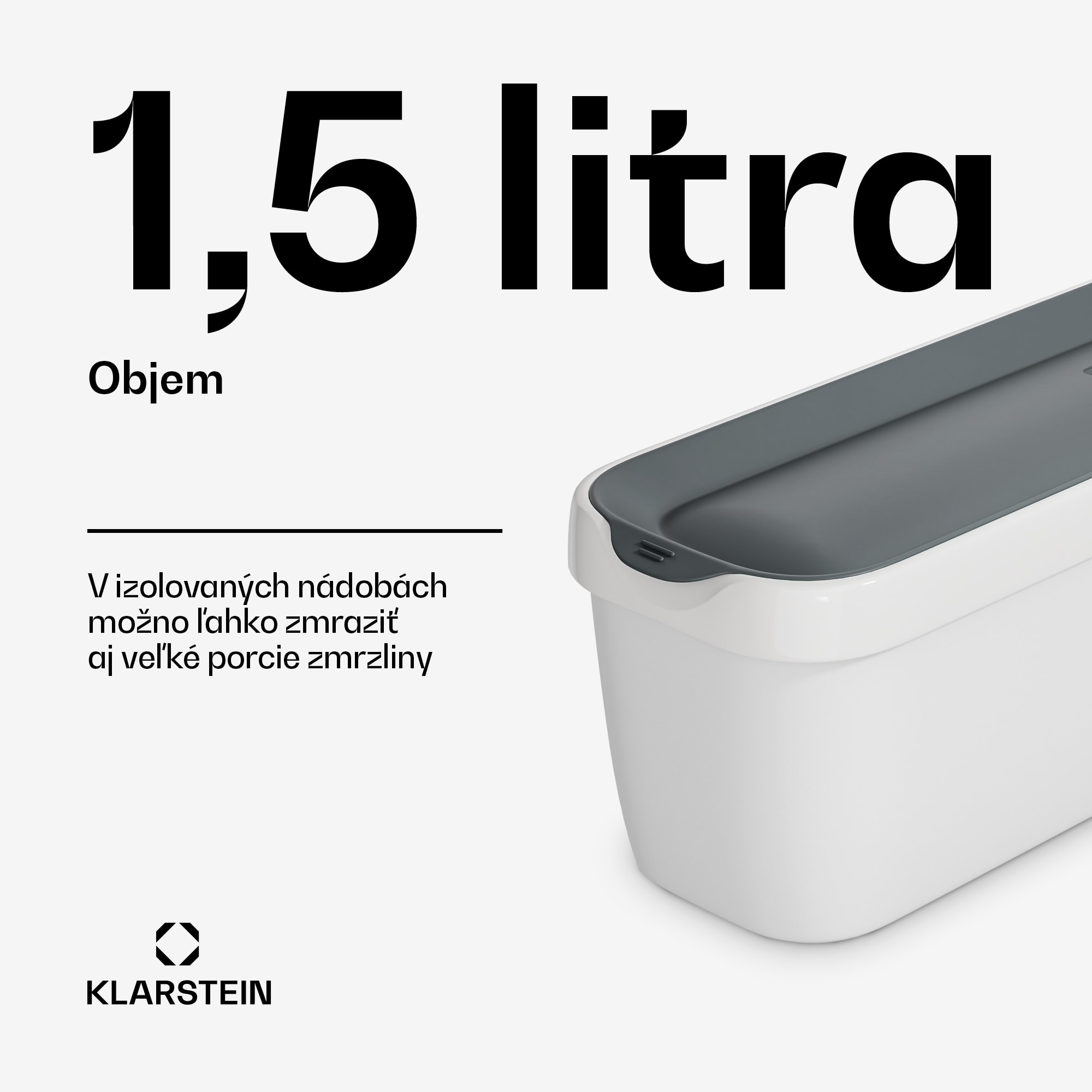 Klarstein Súprava na ľad | 1,5 l | plast | vhodné do umývačky riadu – Obrázok 4