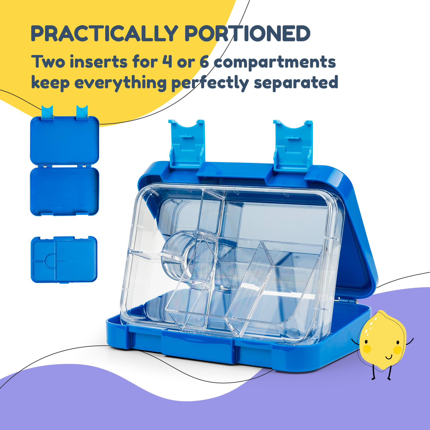 Klarstein Schmatzfatz, Raňajková súprava, dóza na obed a fľaša na pitie, Tritan, tesný uzáver, bez BPA – Obrázok 4