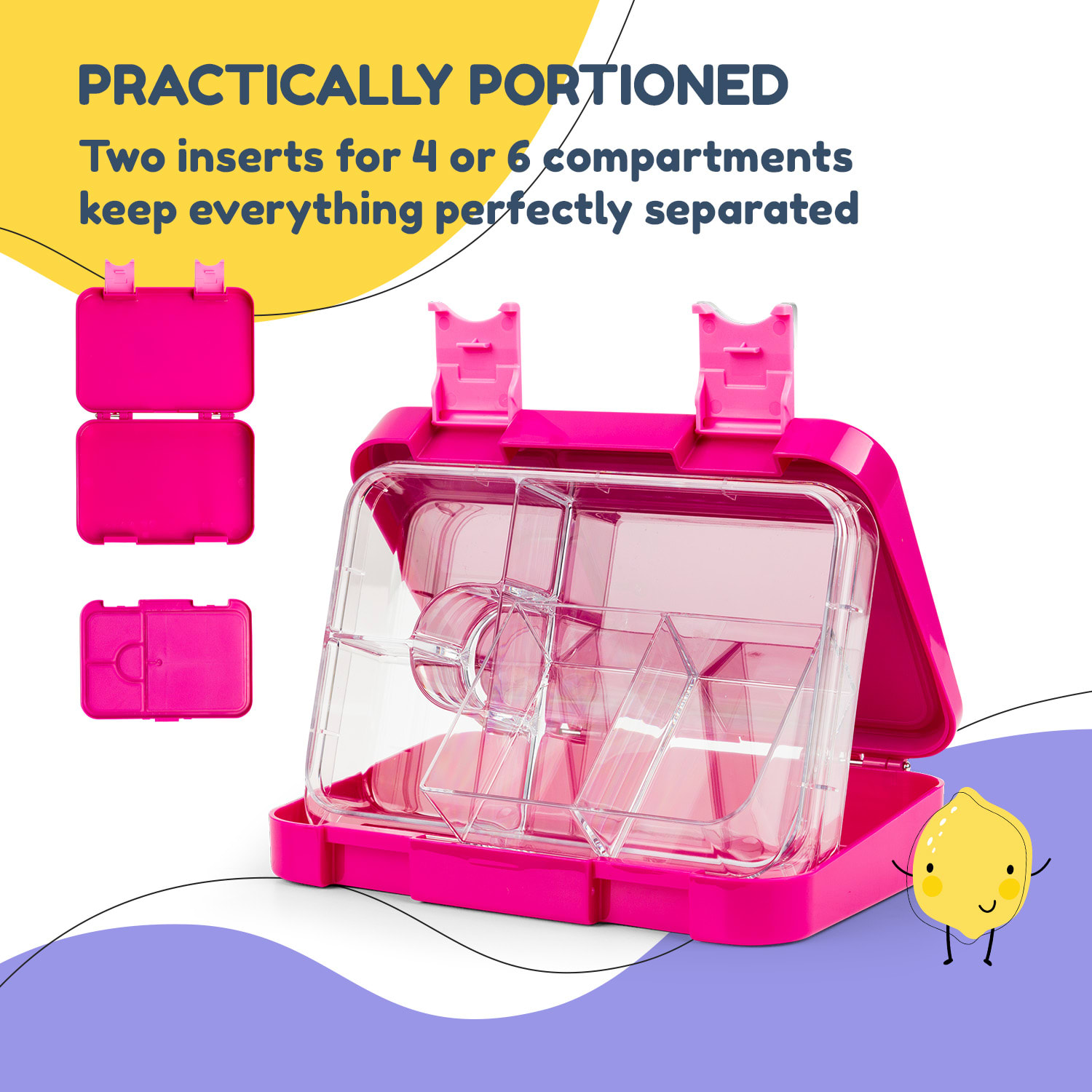 Klarstein Schmatzfatz, Raňajková súprava, dóza na obed a fľaša na pitie, Tritan, tesný uzáver, bez BPA – Obrázok 4