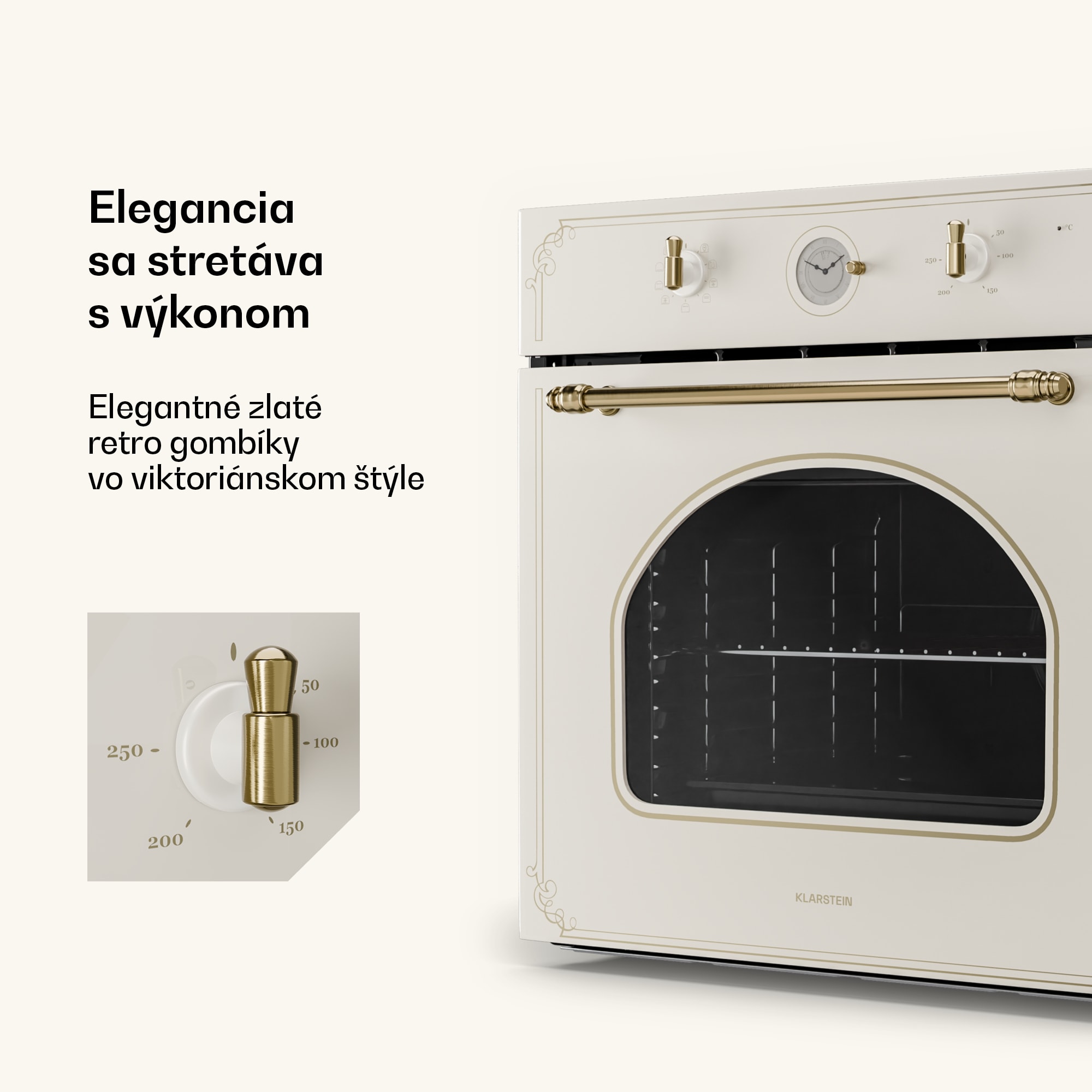 Klarstein Victoria 60 Triple Set plyn, Plynové varné dosky, Rúra, Digestor – Obrázok 3