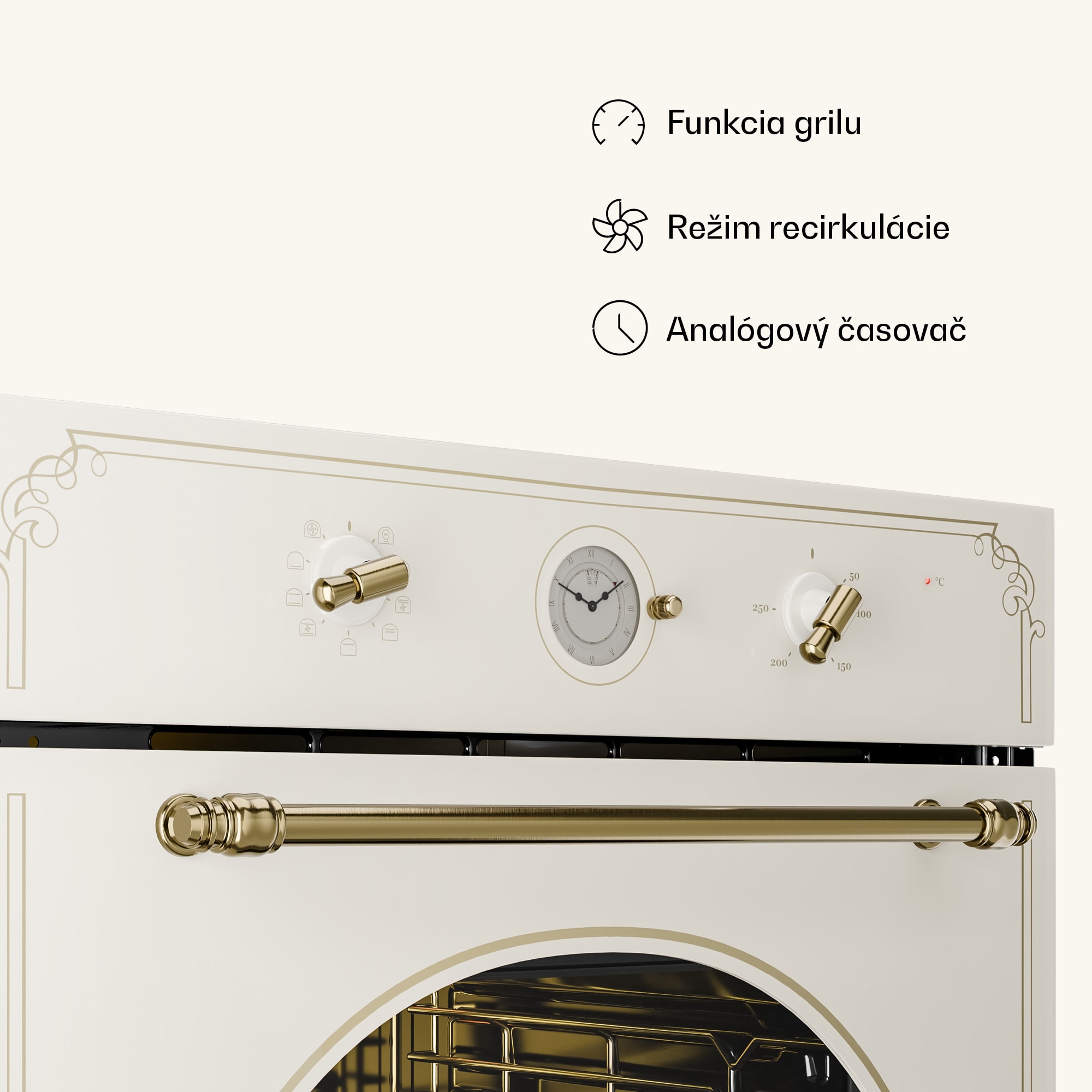 Klarstein Victoria 60 Triple Set plyn, Plynové varné dosky, Rúra, Digestor – Obrázok 5