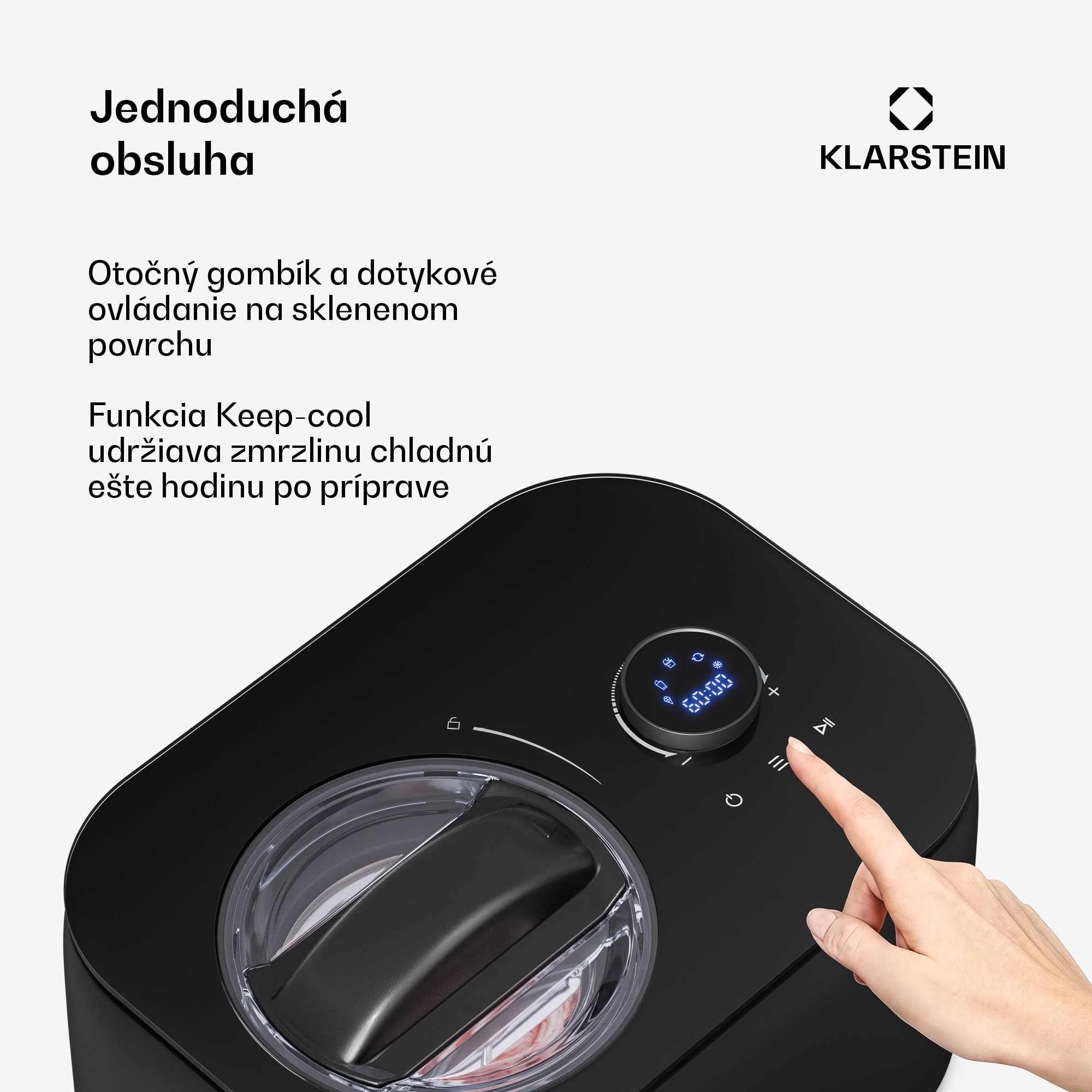 Klarstein FrostFusion zmrzlinovač, slushie a jogurtovač s kompresorom a príslušenstvom | 1 l | 100 W – Obrázok 5
