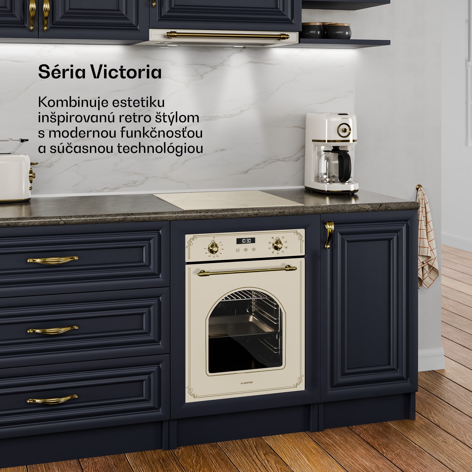 Klarstein Victoria indukčná varná doska + Victoria vstavaná rúra | 45 cm – Obrázok 2