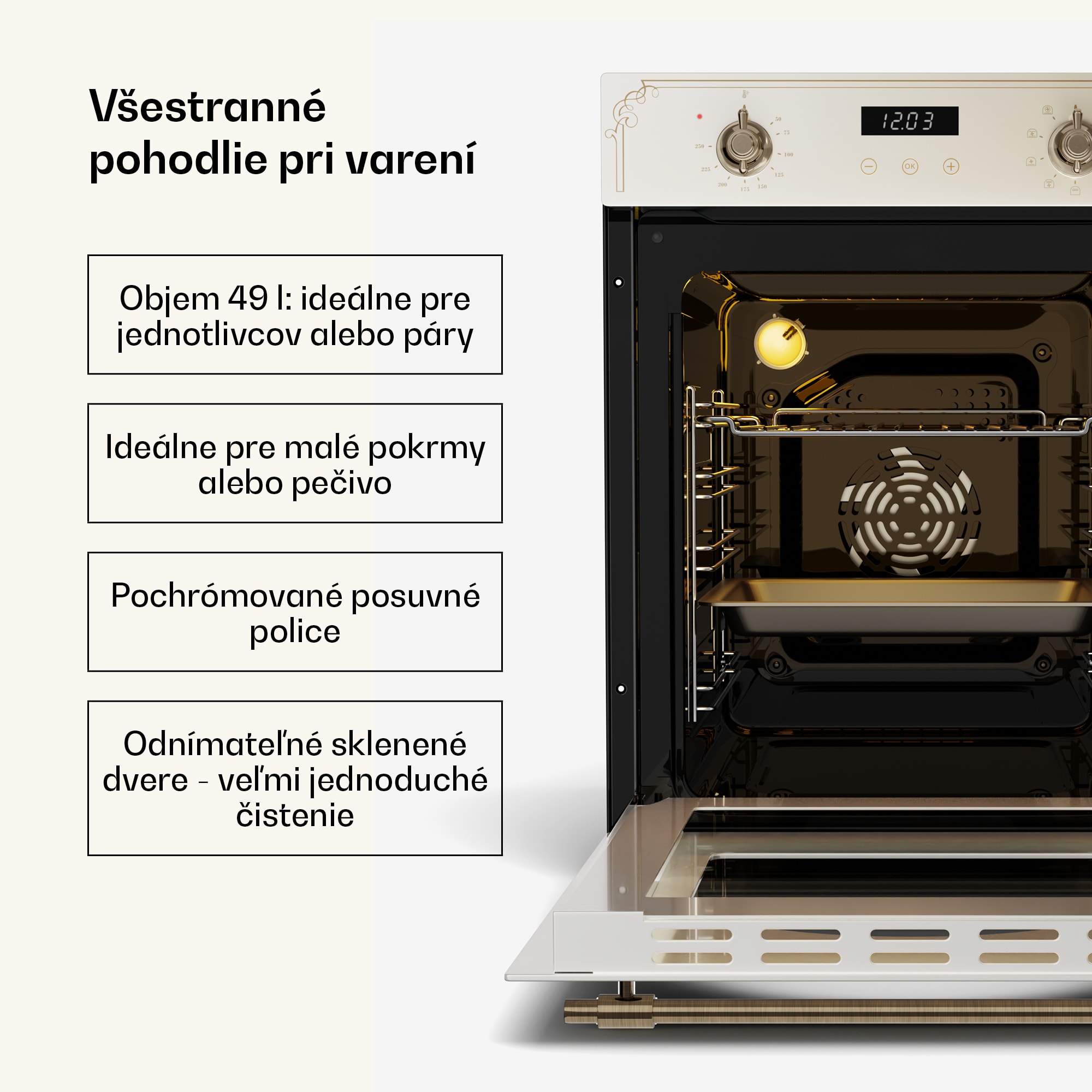 Klarstein Victoria indukčná varná doska + Victoria vstavaná rúra | 45 cm – Obrázok 3