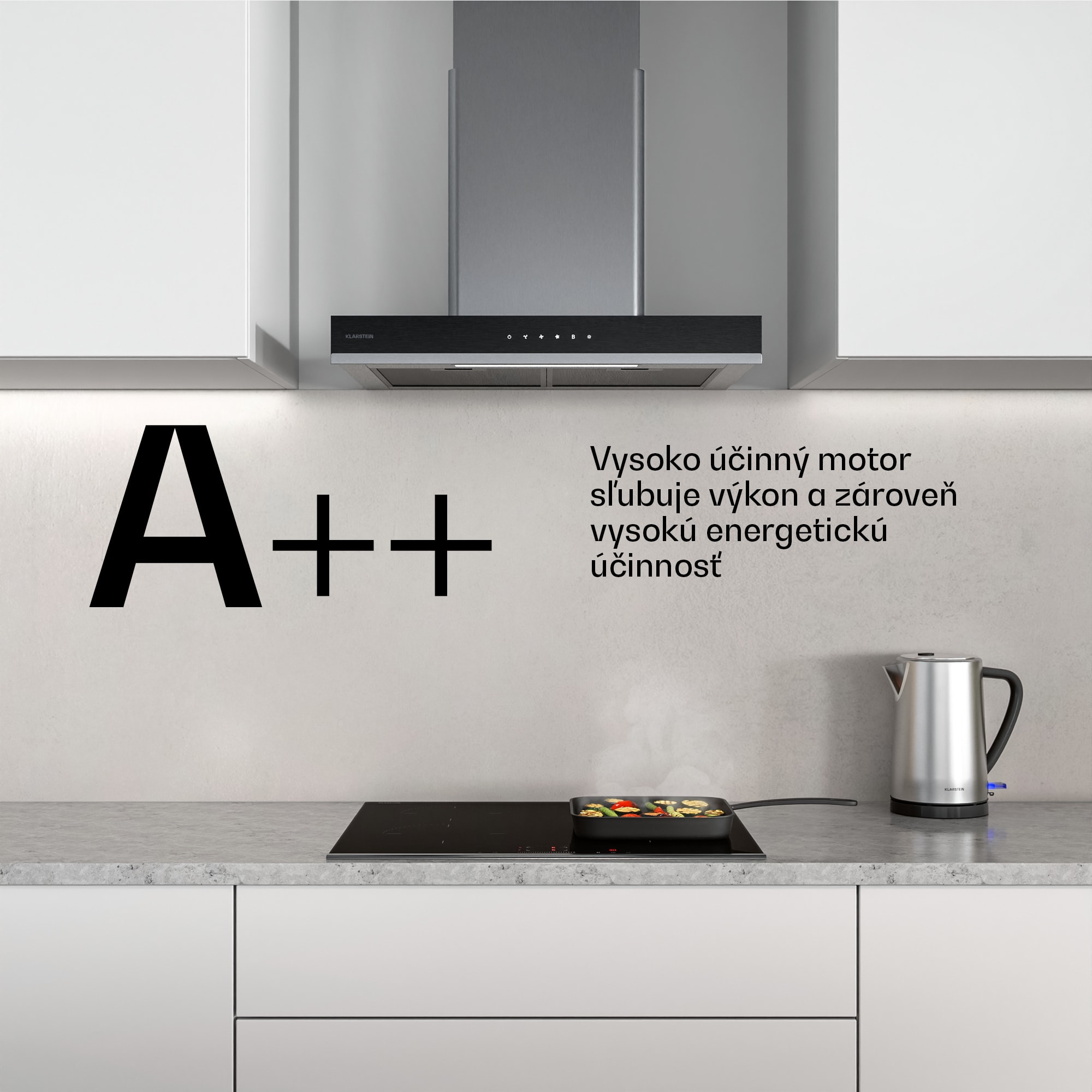 Klarstein Verosteel indukčná varná doska + Verosteel digestor | 60 cm – Obrázok 5