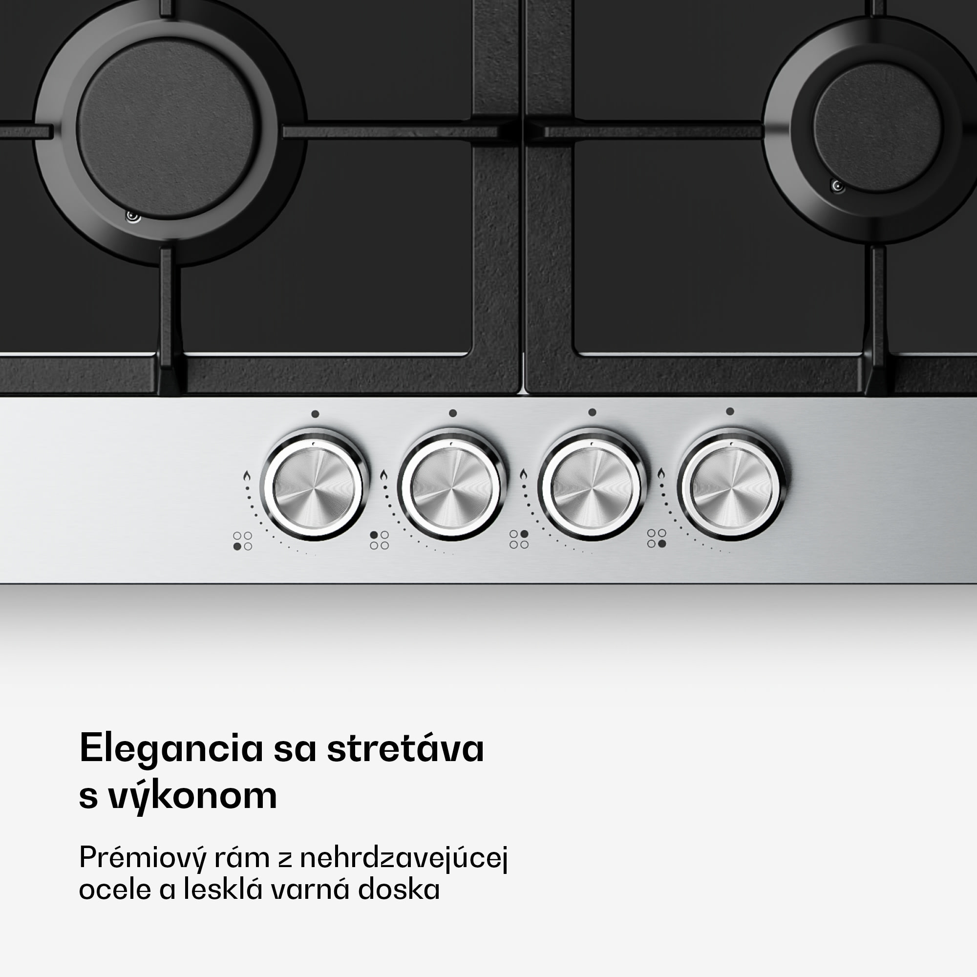 Klarstein Verosteel plynová varná doska + Verosteel komínový digestor | nehrdzavejúca oceľ | 60 cm – Obrázok 4