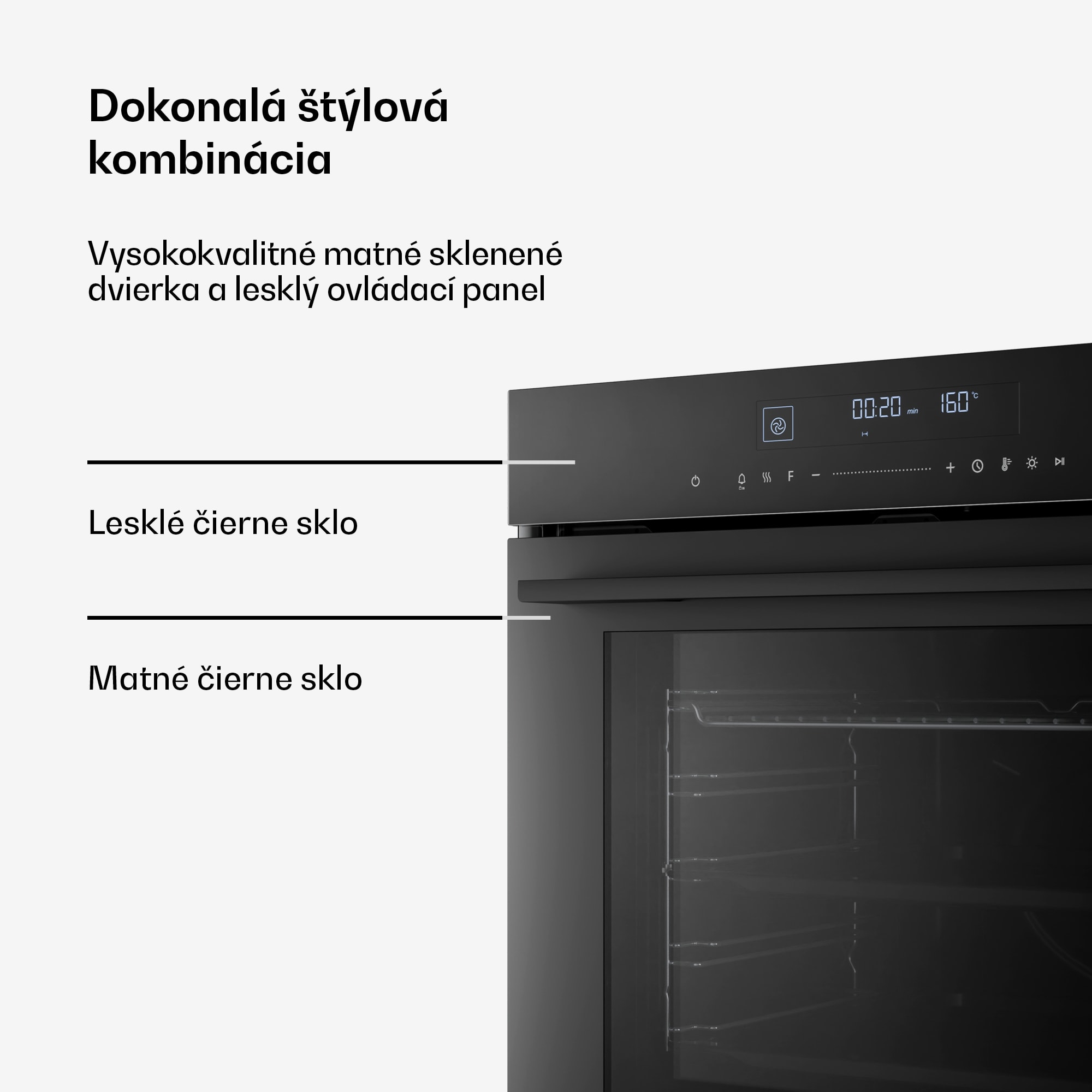 Klarstein Velaire vstavaná rúra + Velaire indukčná varná doska + Velaire digestor | 60 cm – Obrázok 3