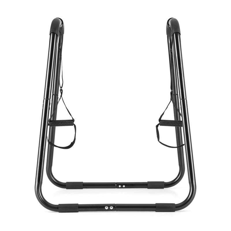 KLARFIT Paarafit, stojan na kľuky, dipy, vrátane závesného posilňovacieho systému, čierny – Obrázok 2