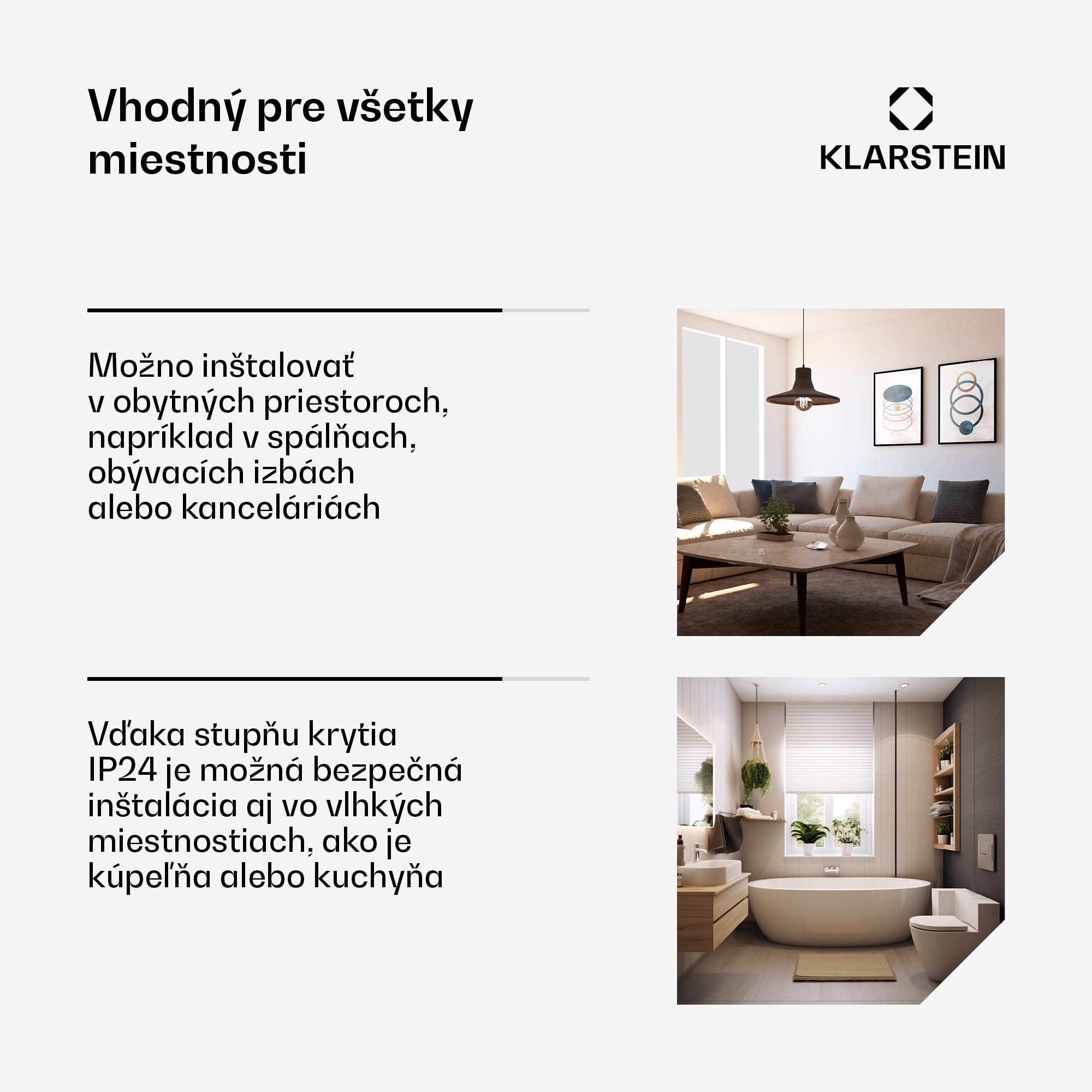 Klarstein Wonderwall 120, infračervený ohrievač, 120 x 100 cm, 1200 W, časovač, IP24 – Obrázok 5