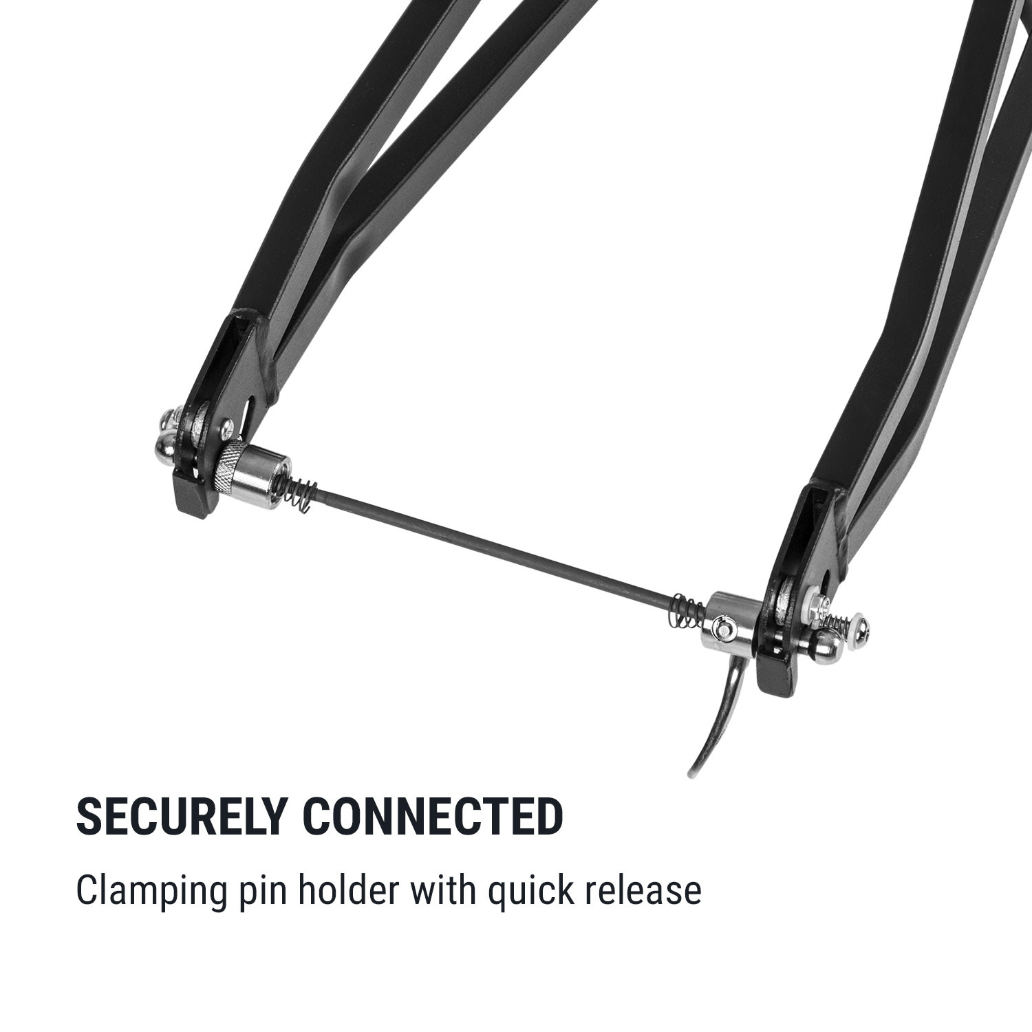 KLARFIT Companion Chaser, Príves na bicykel, 30 kg, 16", Multiplex, Breza – Obrázok 4