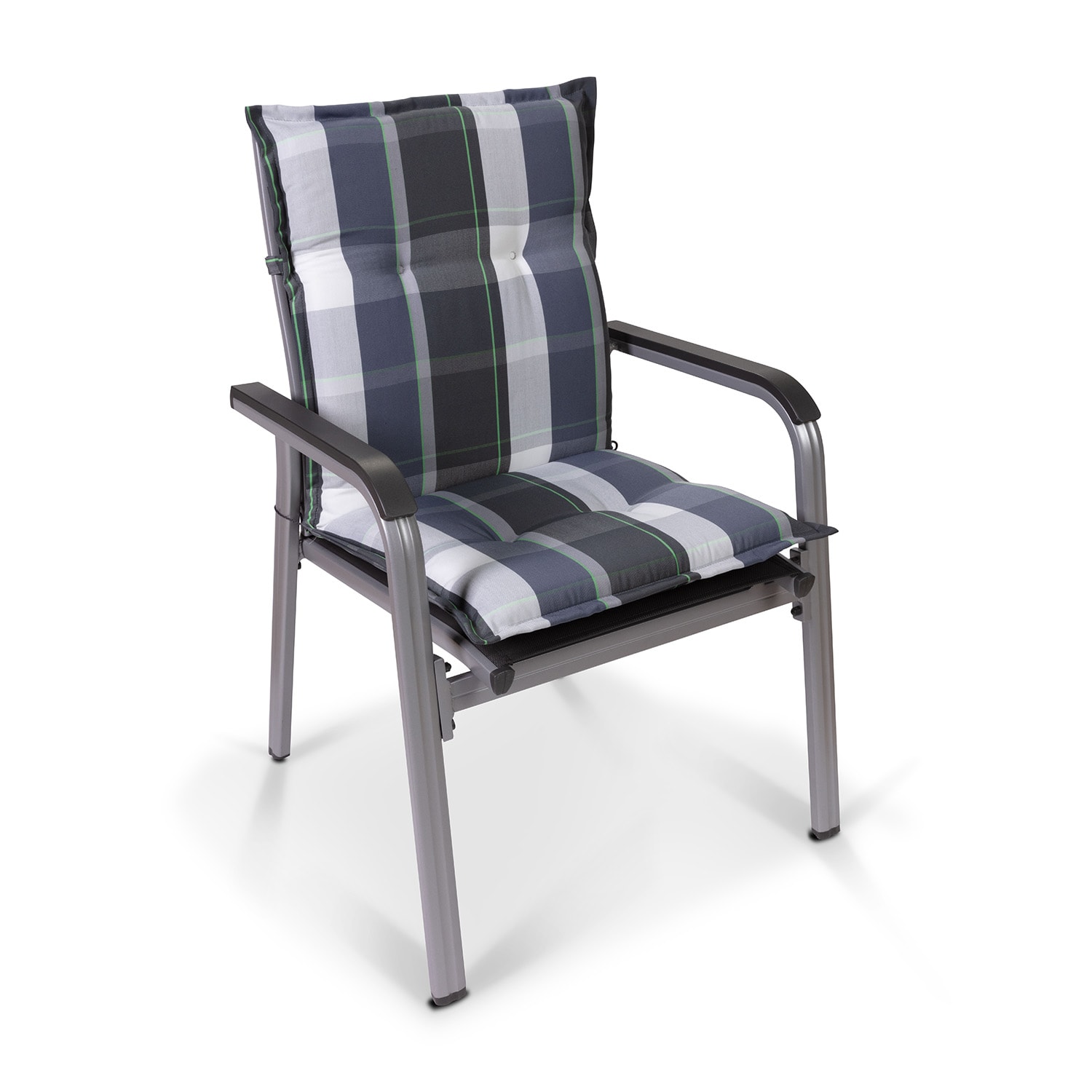 Blumfeldt Prato, čalúnená podložka, podložka na stoličku, podložka na nižšie polohovacie kreslo, na záhradnú stoličku, polyester, 50 × 100 × 8 cm – Obrázok 2